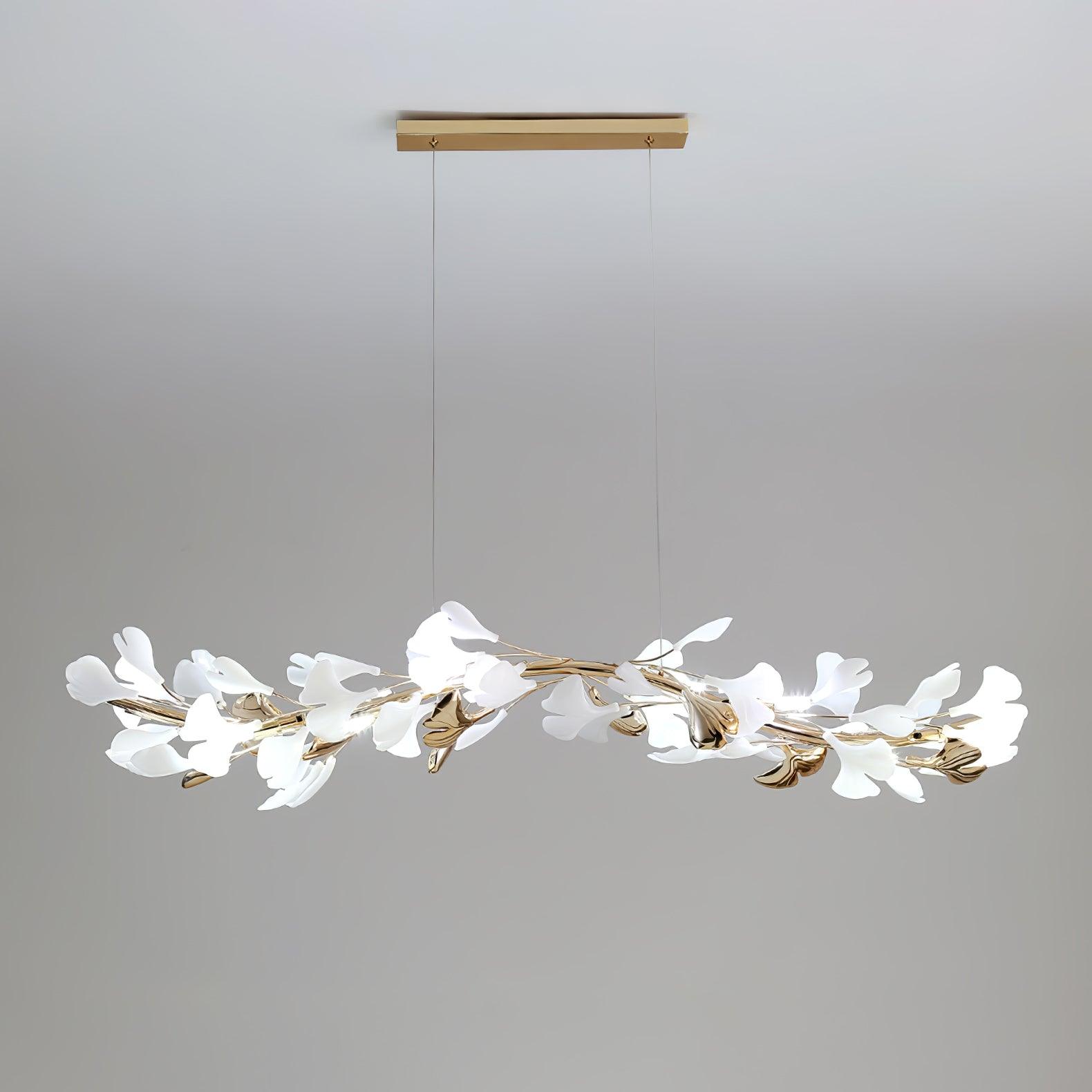 Vixu Postmodern Luxury Gingko Ceramics Chandelier-Neutral Decor