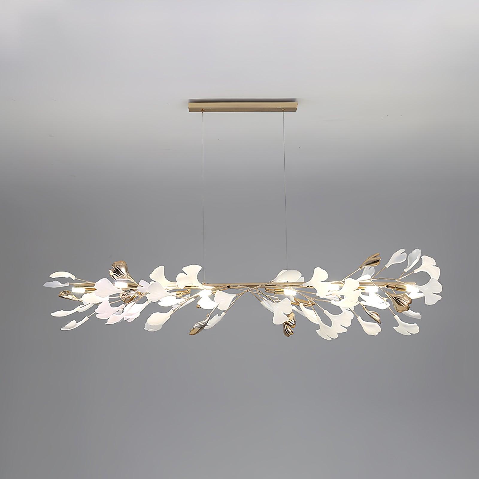 Vixu Postmodern Luxury Gingko Ceramics Chandelier-Neutral Decor