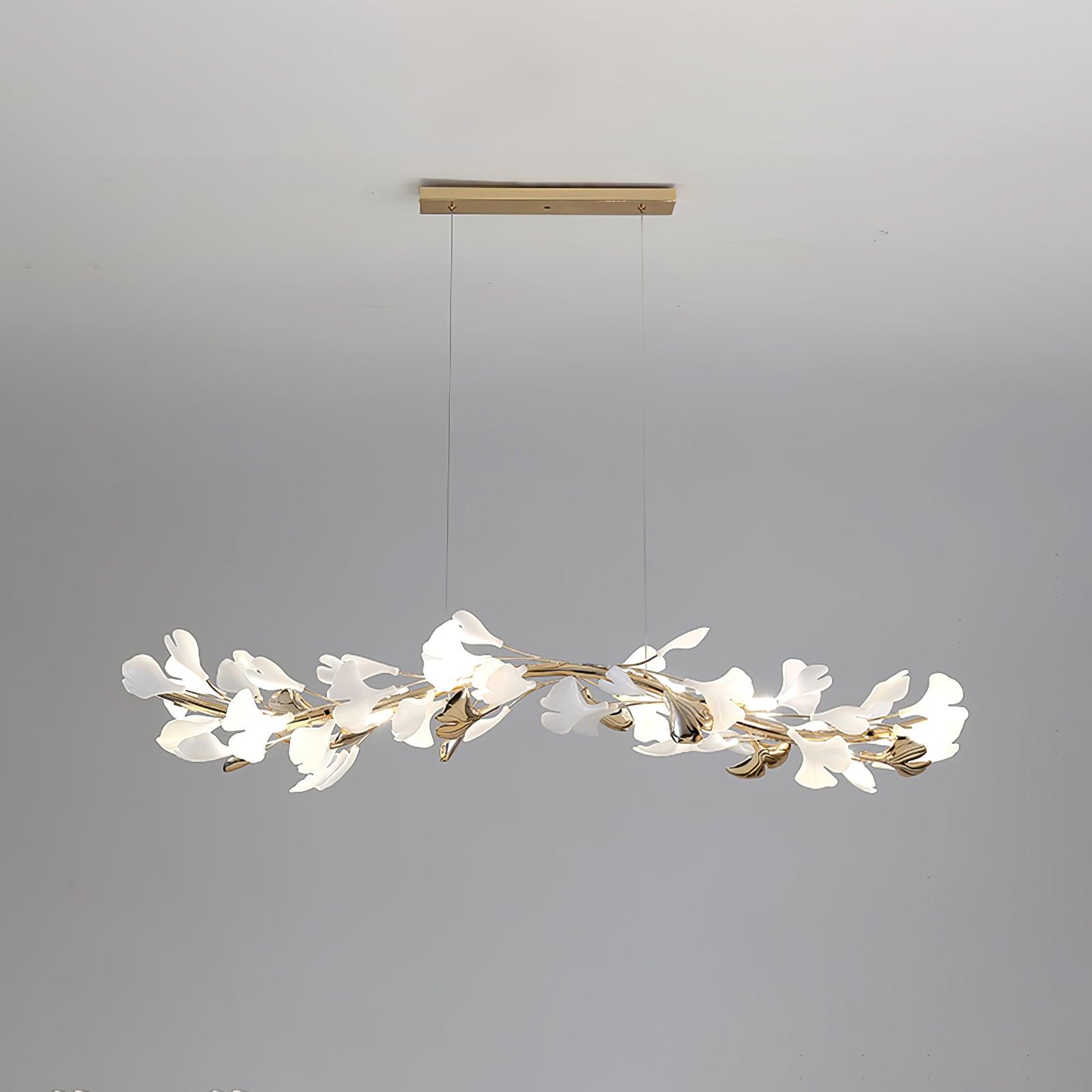 Vixu Postmodern Luxury Gingko Ceramics Chandelier-Neutral Decor