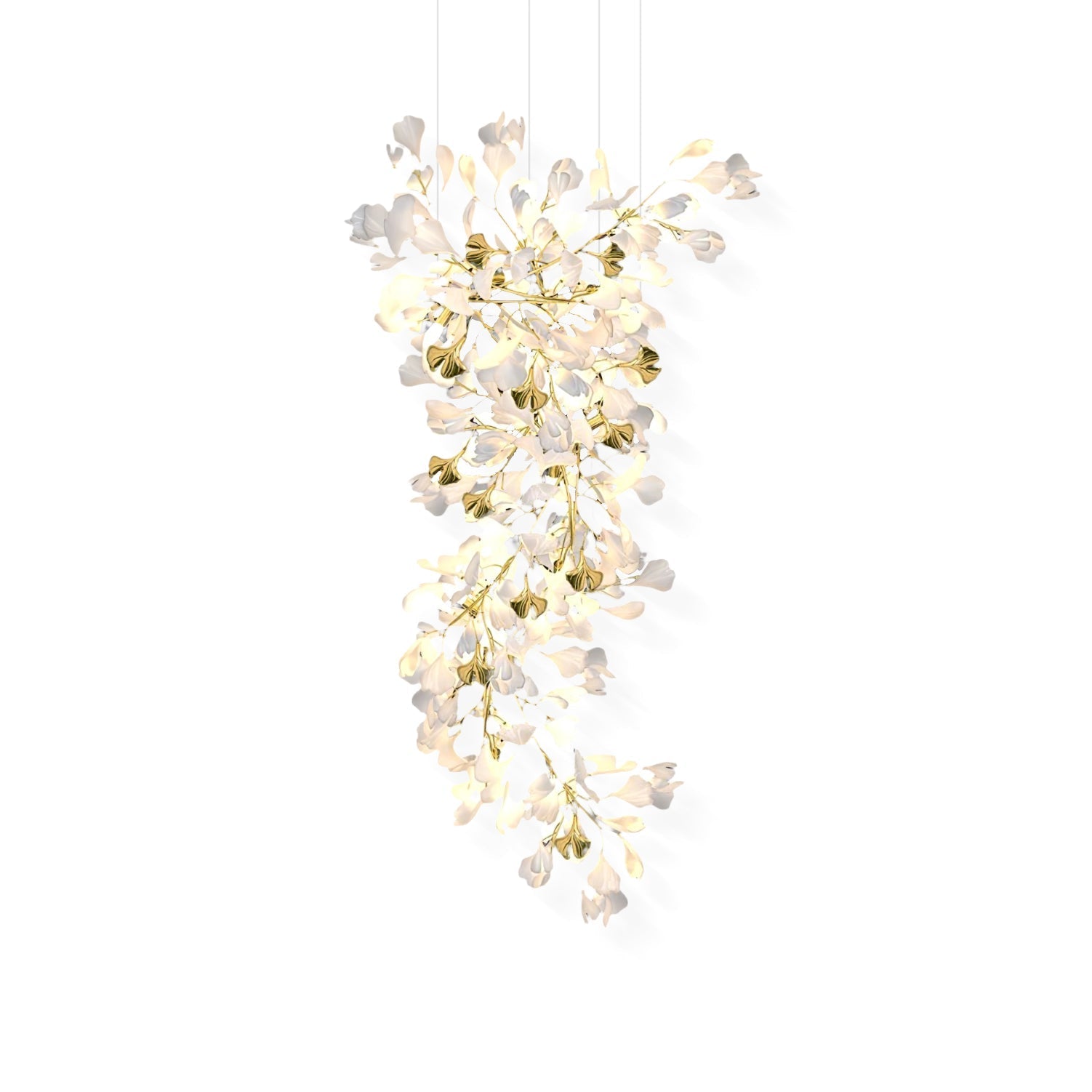 Ilvyniel Gingko Chandelier-Neutral Decor