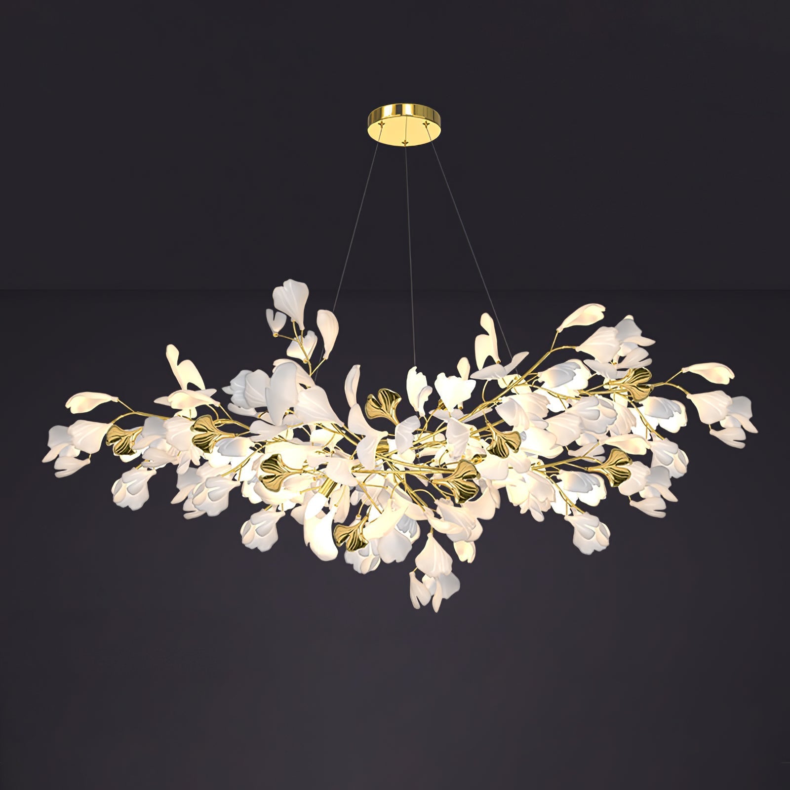 Ilvyniel Gingko Chandelier-Neutral Decor