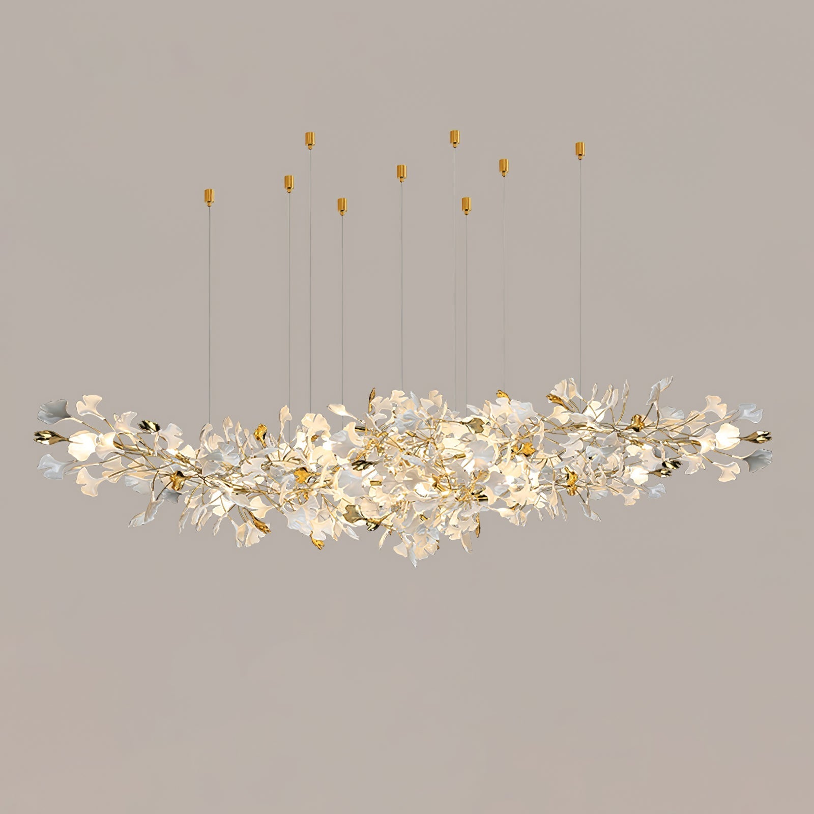 Ilvyniel Gingko Chandelier-Neutral Decor