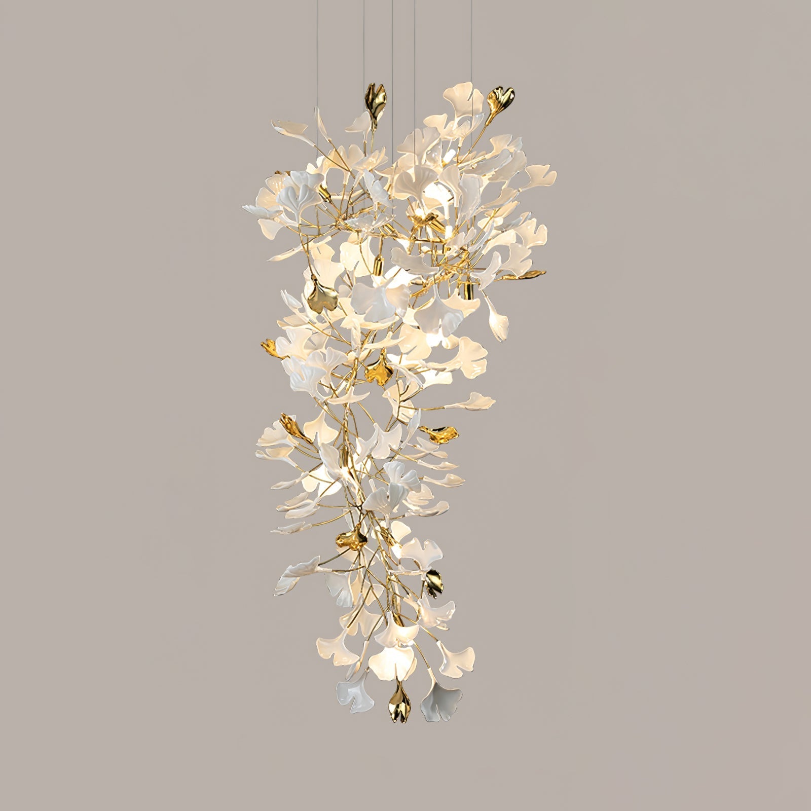 Ilvyniel Gingko Chandelier-Neutral Decor