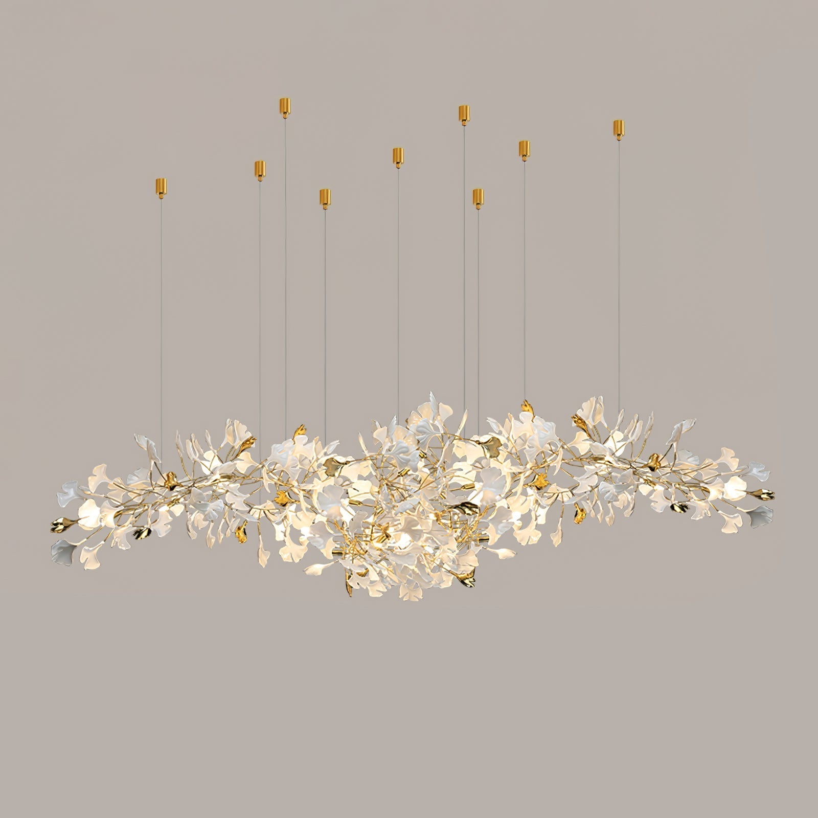 Ilvyniel Gingko Chandelier-Neutral Decor