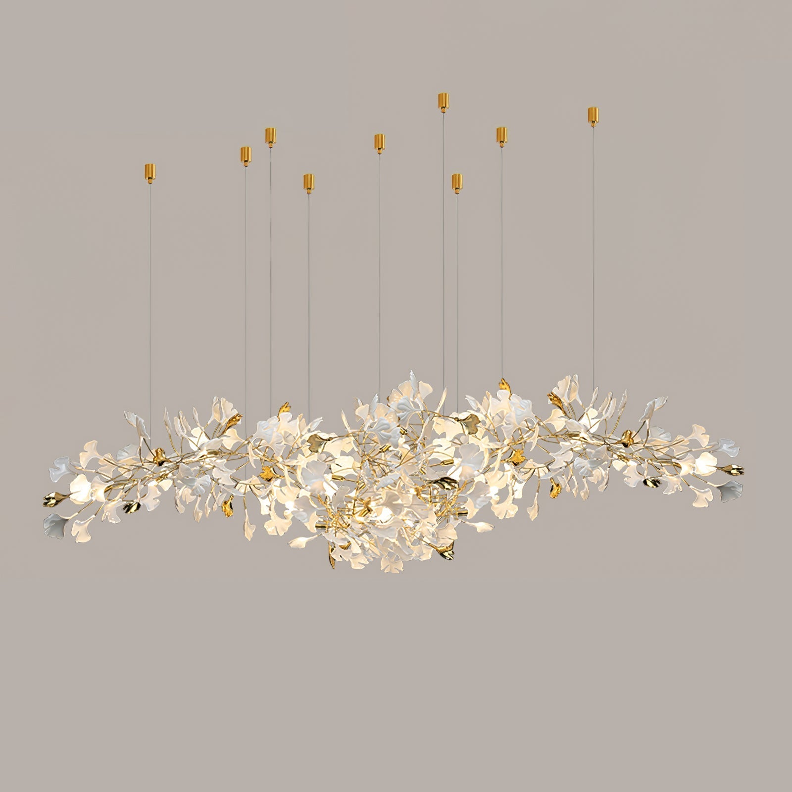 Ilvyniel Gingko Chandelier-Neutral Decor