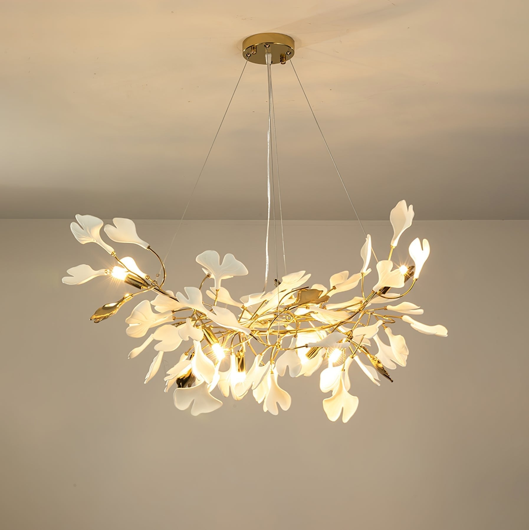 Ilvyniel Gingko Chandelier-Neutral Decor
