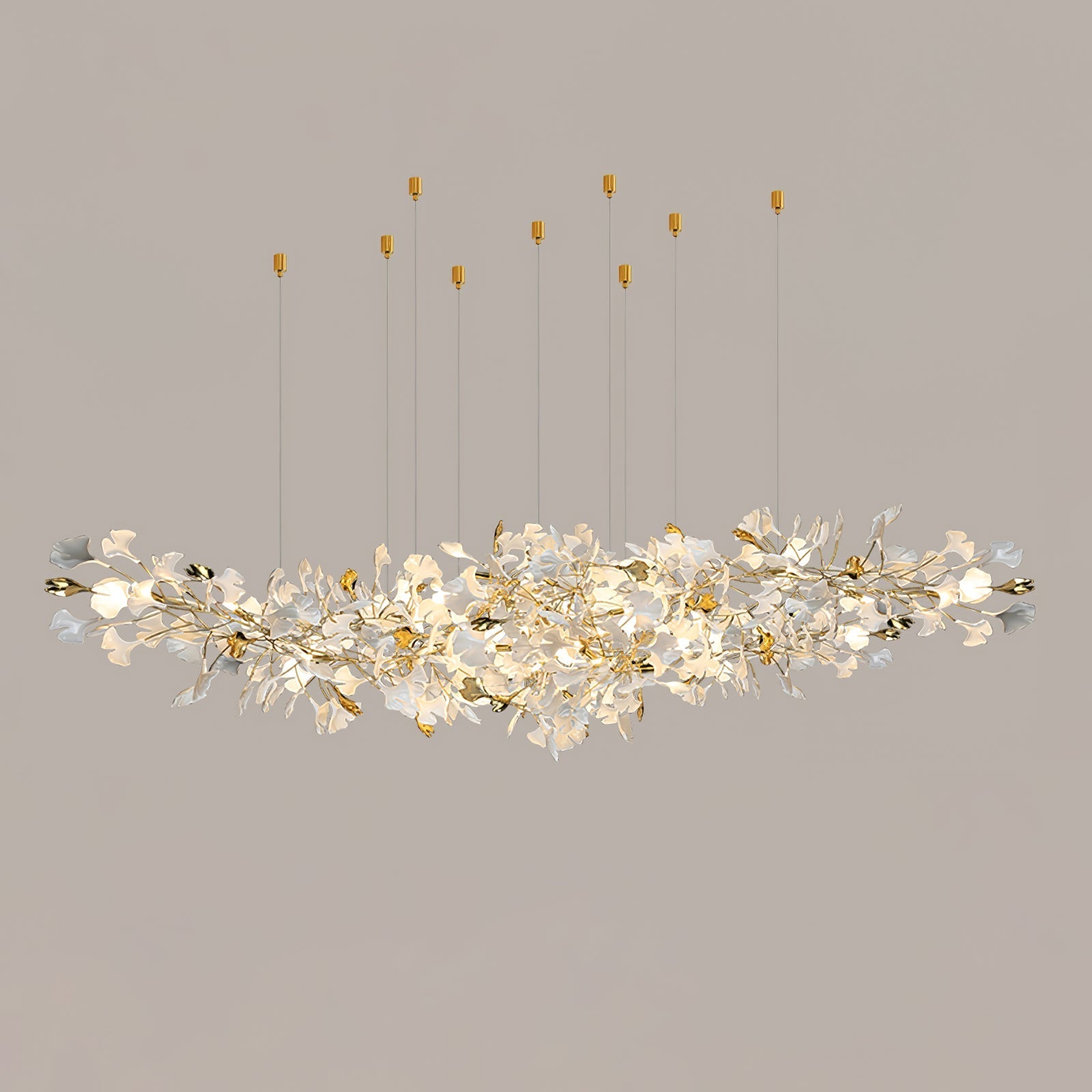 Ilvyniel Gingko Chandelier-Neutral Decor