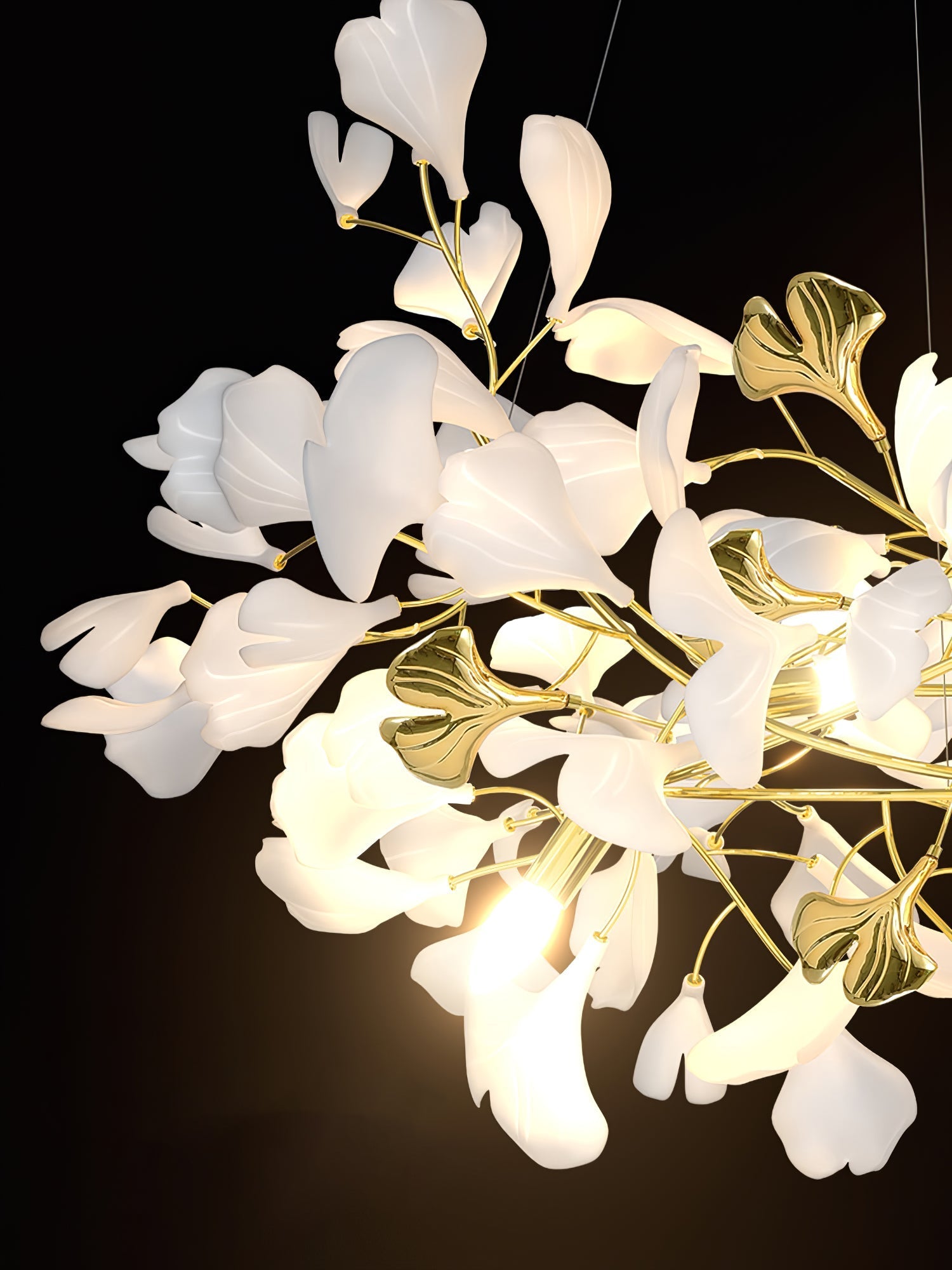 Ilvyniel Gingko Chandelier-Neutral Decor