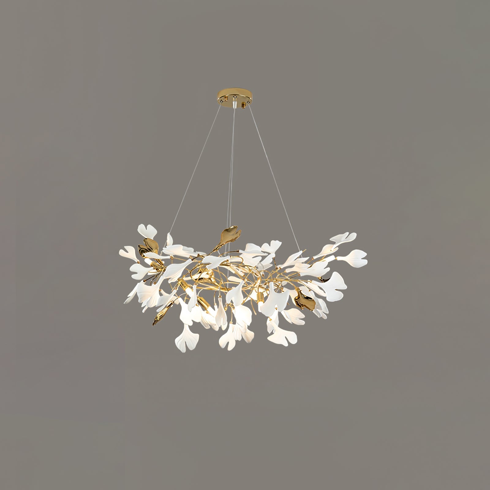 Ilvyniel Gingko Chandelier-Neutral Decor