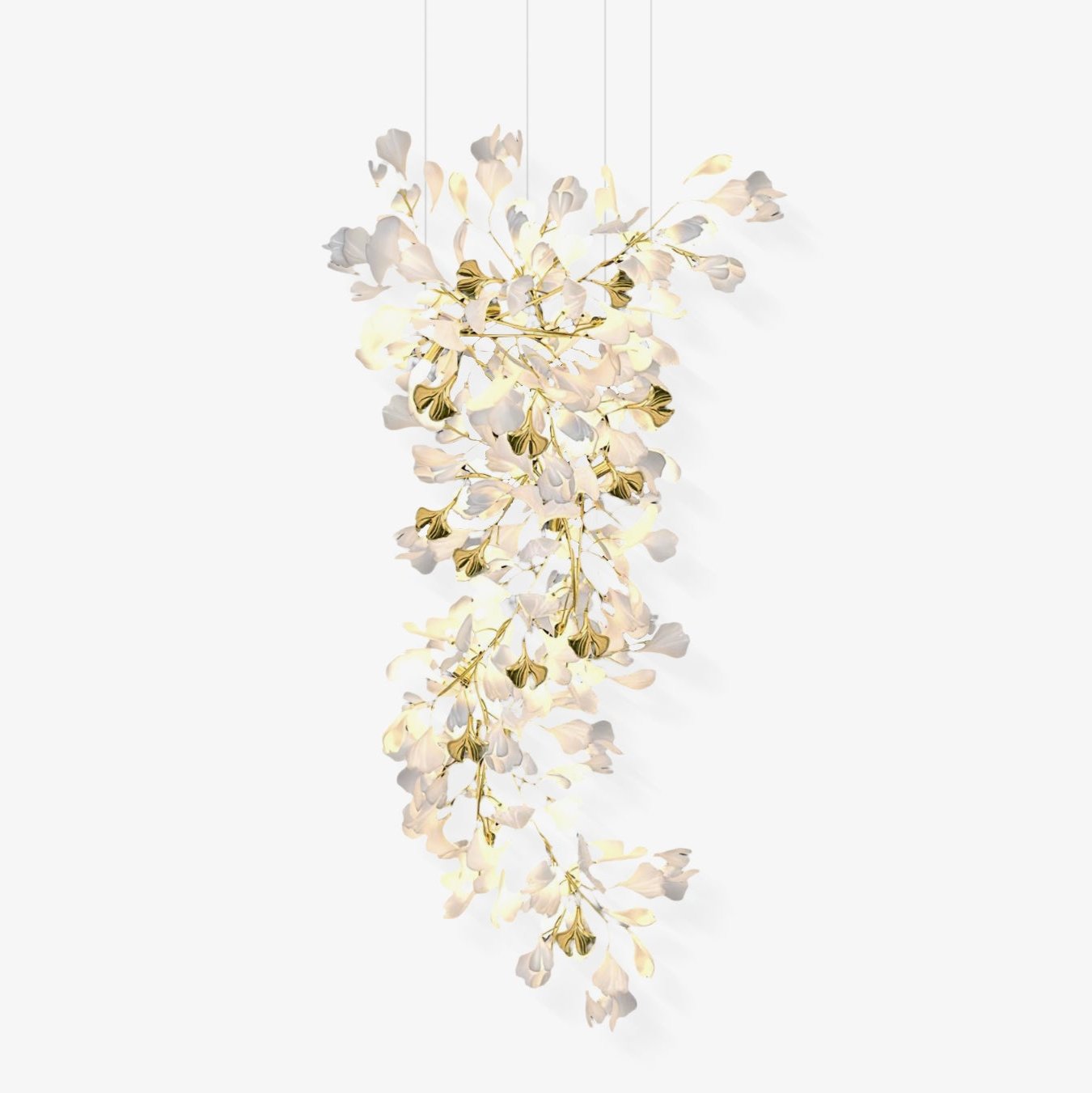 Ilvyniel Gingko Chandelier-Neutral Decor