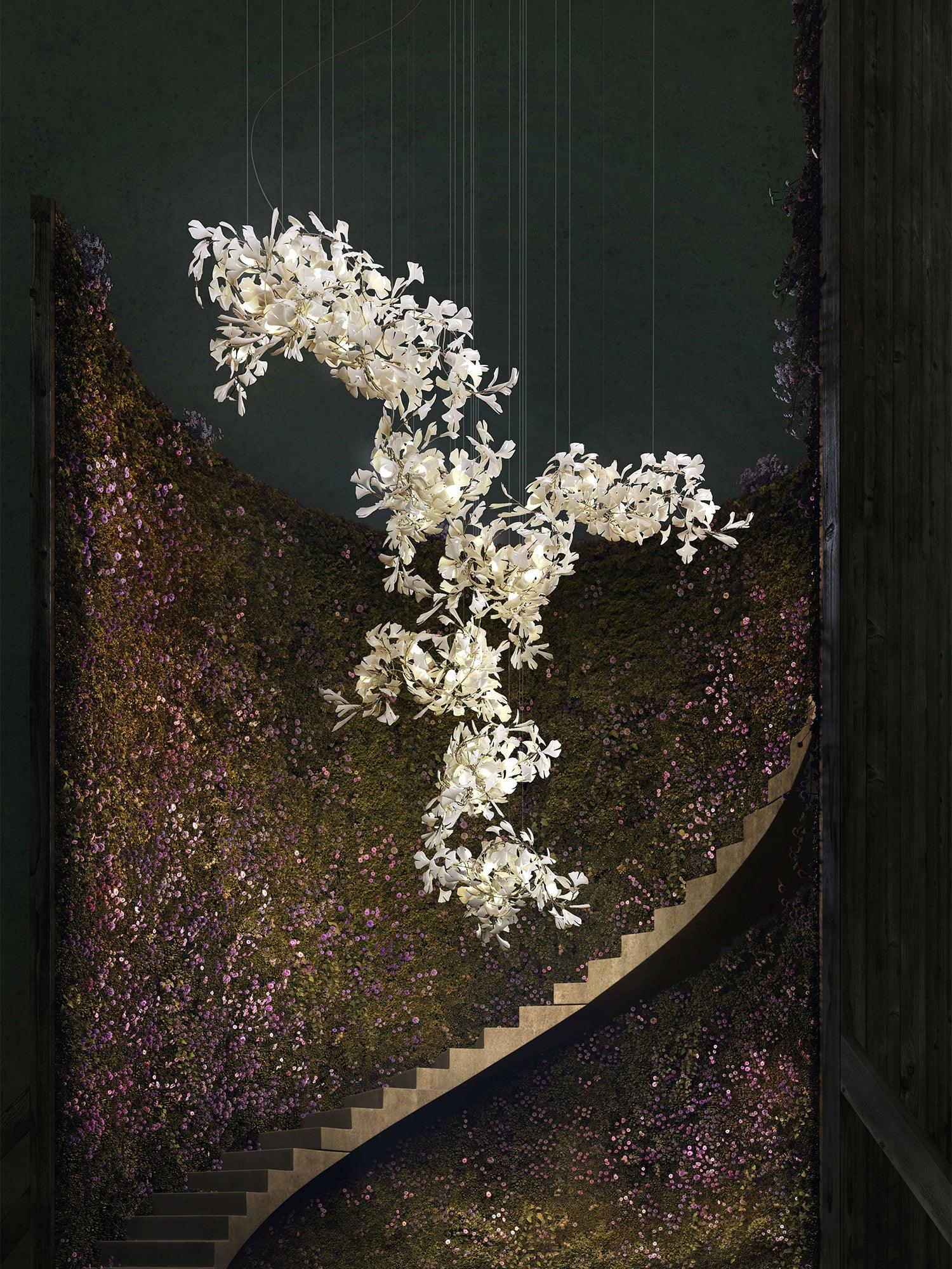 Gingko Chandelier F-Neutral Decor