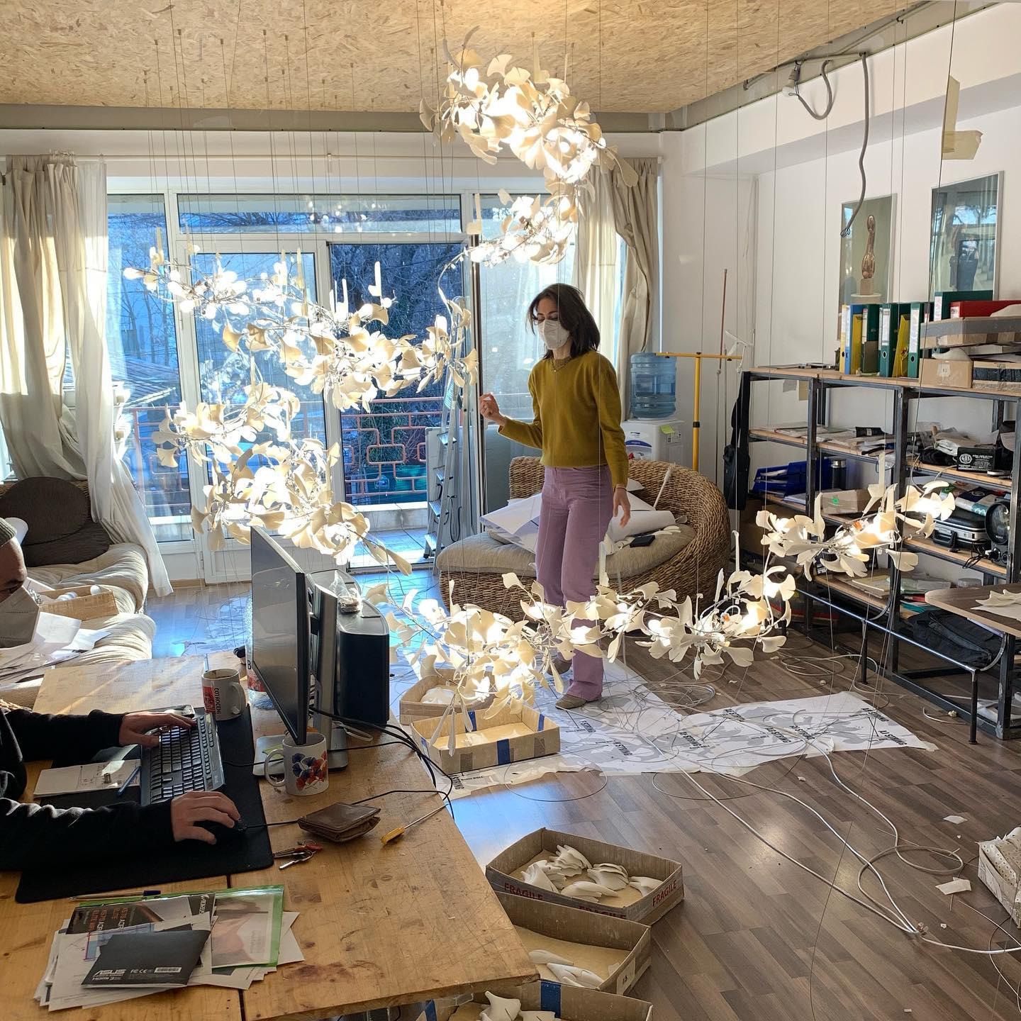 Elysia Floral Canopy Chandelier