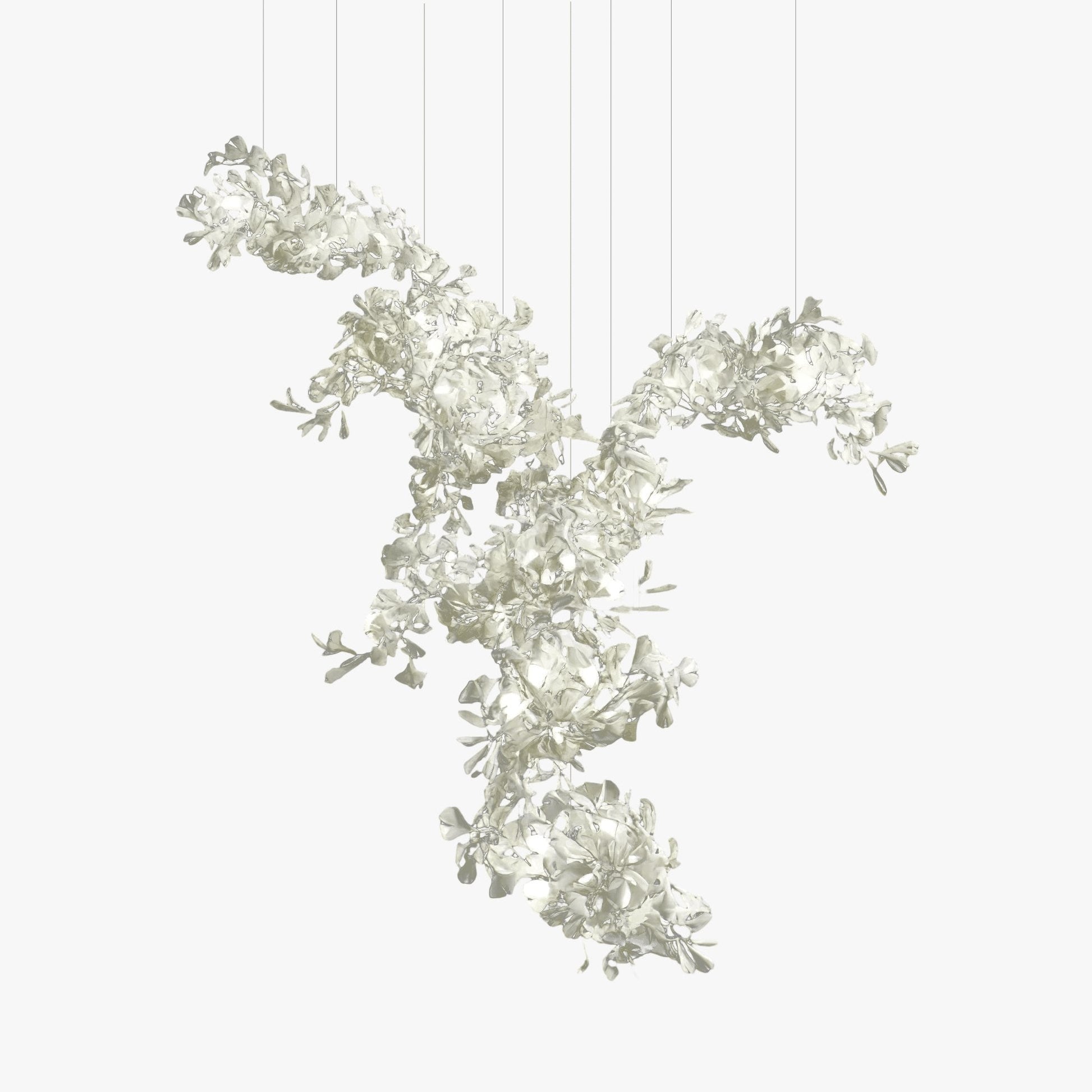 Alvenan Gingko Ceramic Combination Chandelier-Neutral Decor