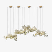 Ririxel Pendant Lamp Gingko Ceramic Petals Gold-Neutral Decor