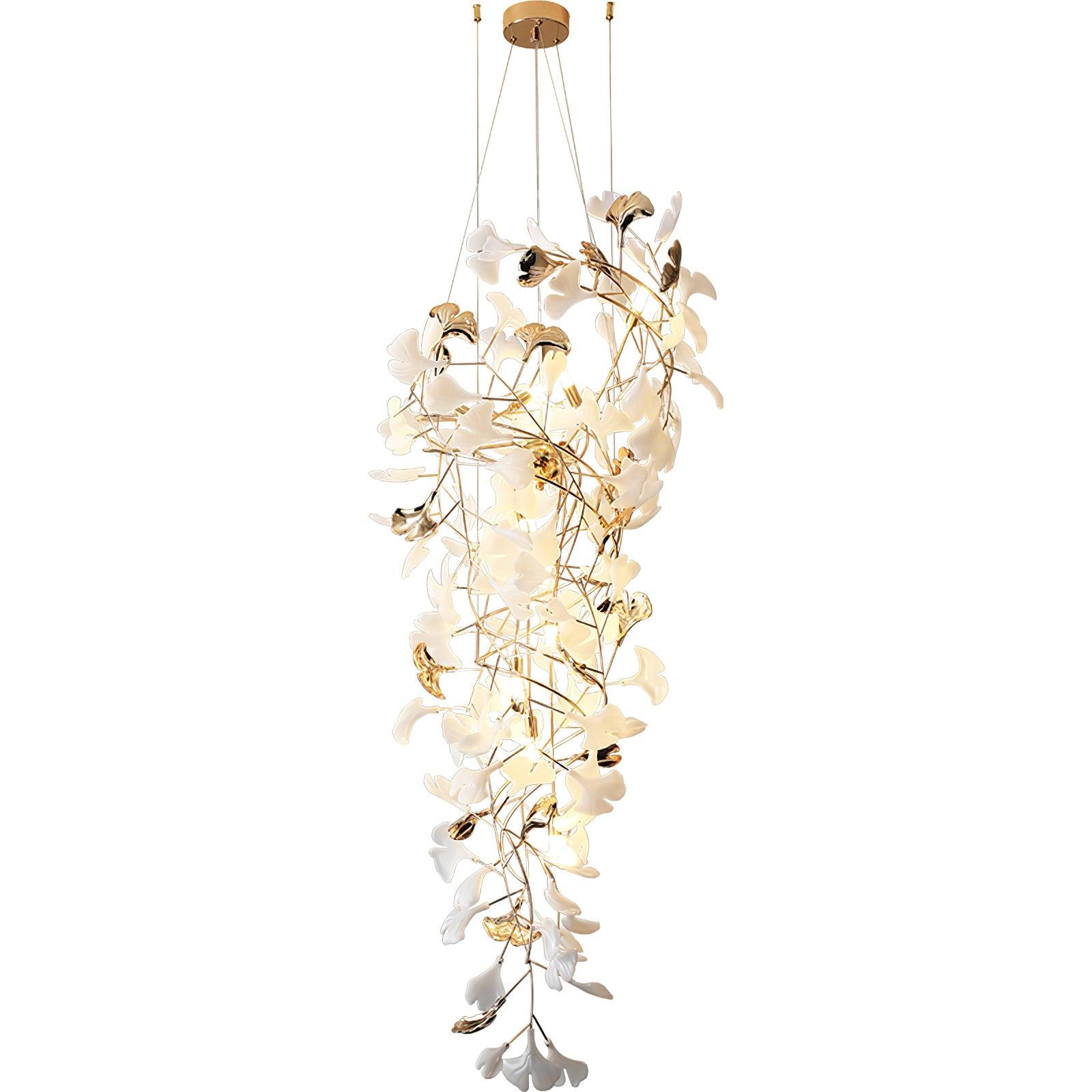 Claire Luxury Gingko Chandelier-Neutral Decor