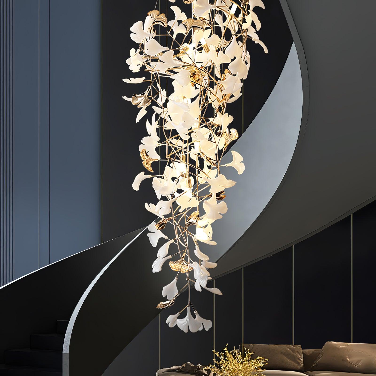 Claire Luxury Gingko Chandelier-Neutral Decor