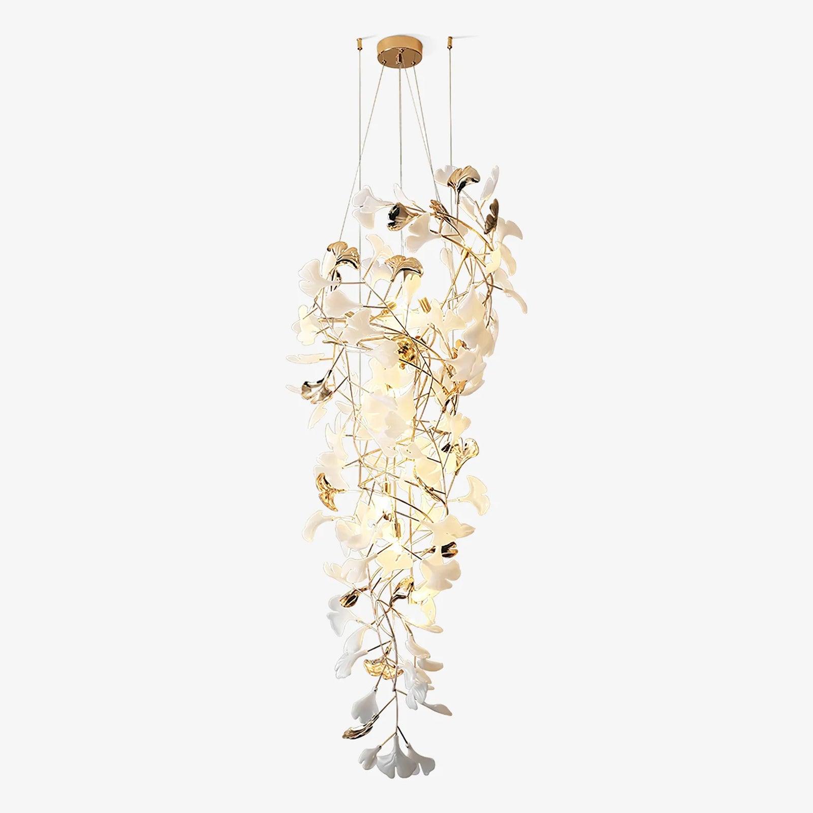 Claire Luxury Gingko Chandelier-Neutral Decor