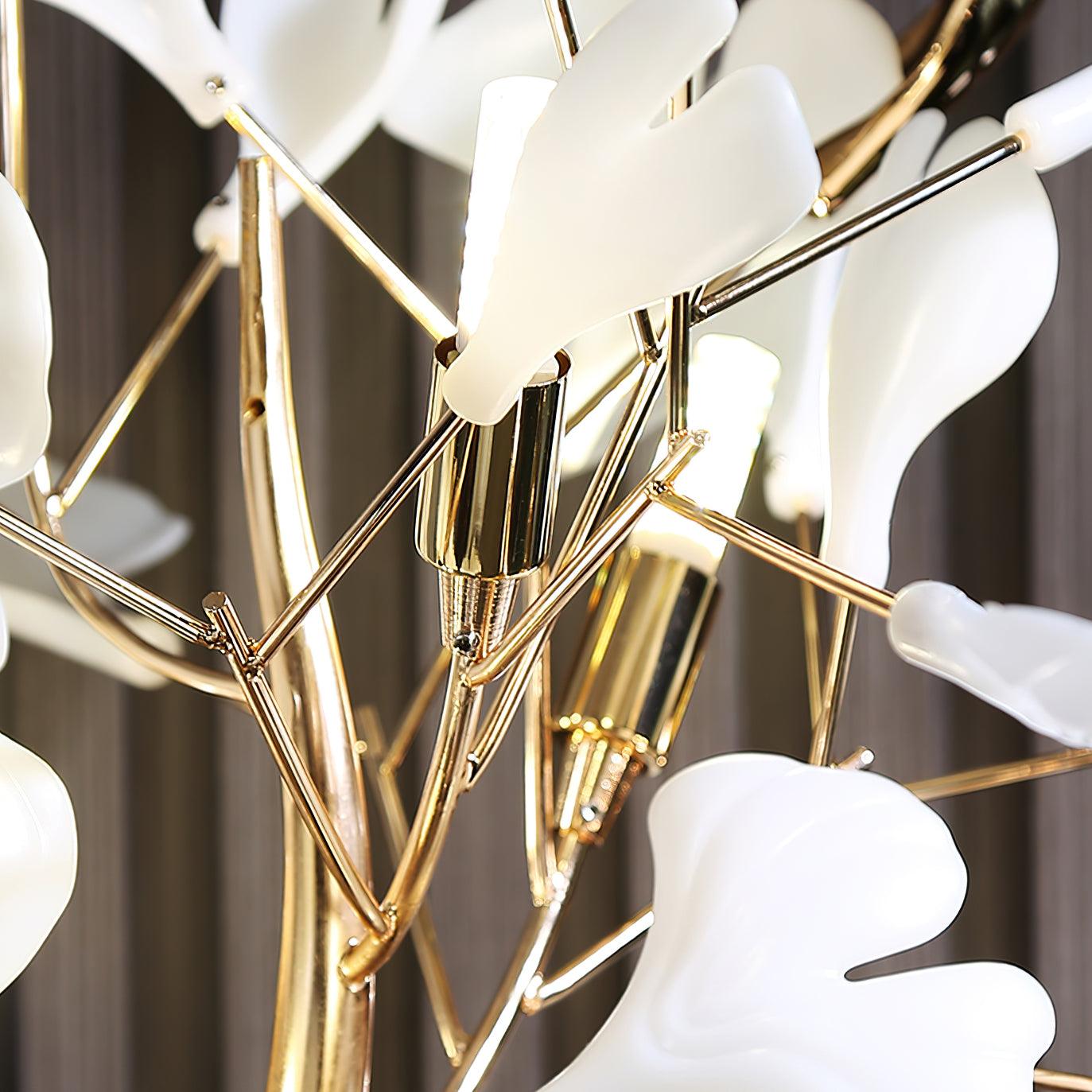 Anoren Luxury Floral Floor Lamp-Neutral Decor