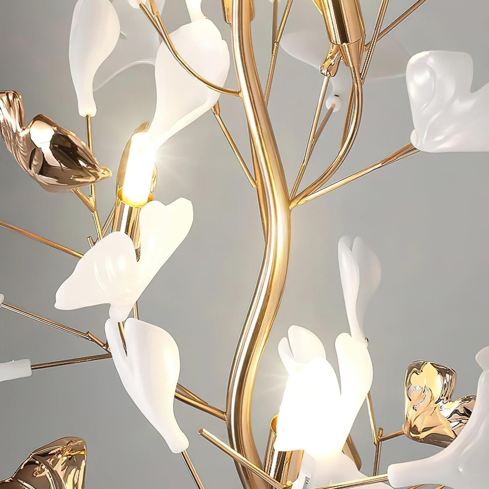 Anoren Luxury Floral Floor Lamp-Neutral Decor