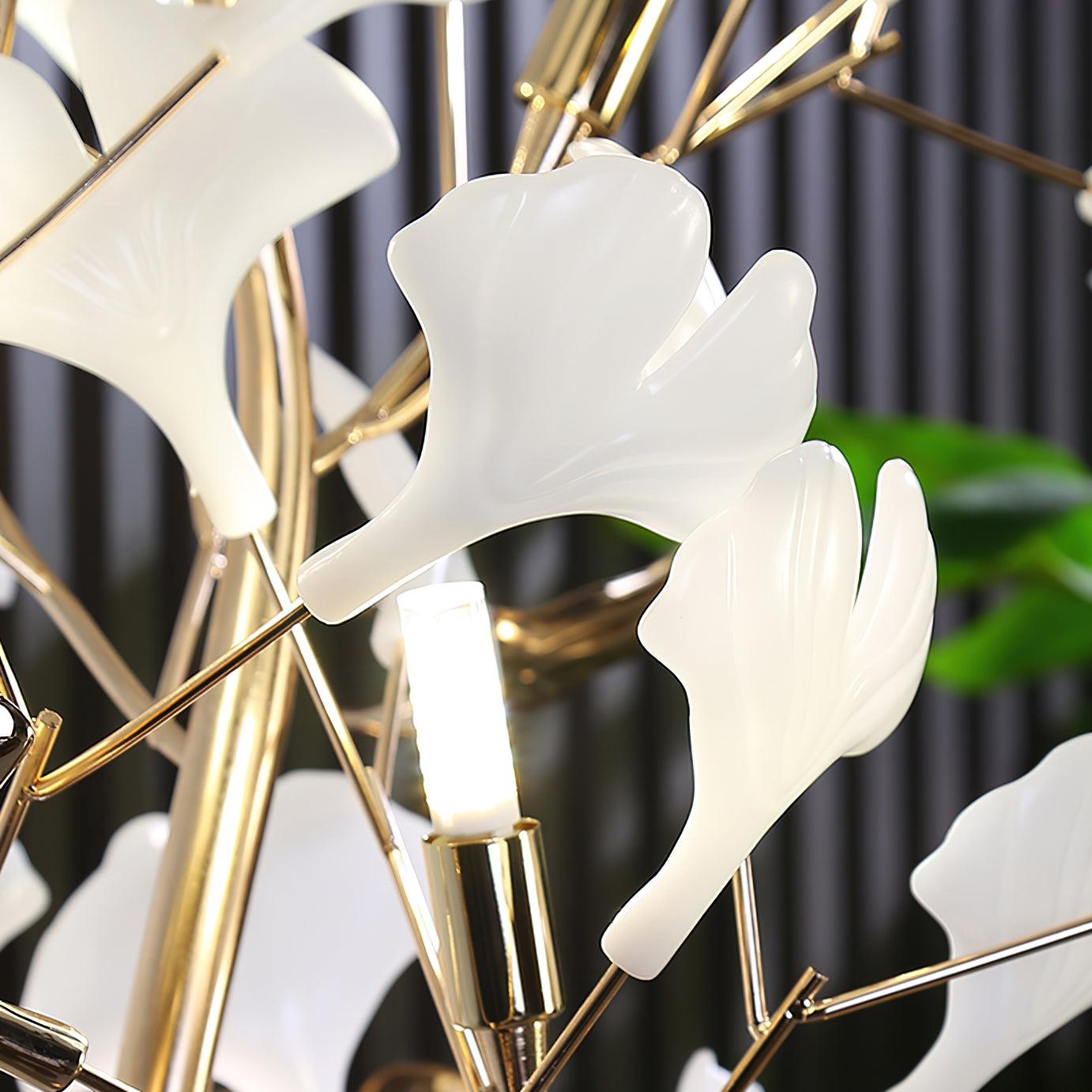 Anoren Luxury Floral Floor Lamp-Neutral Decor