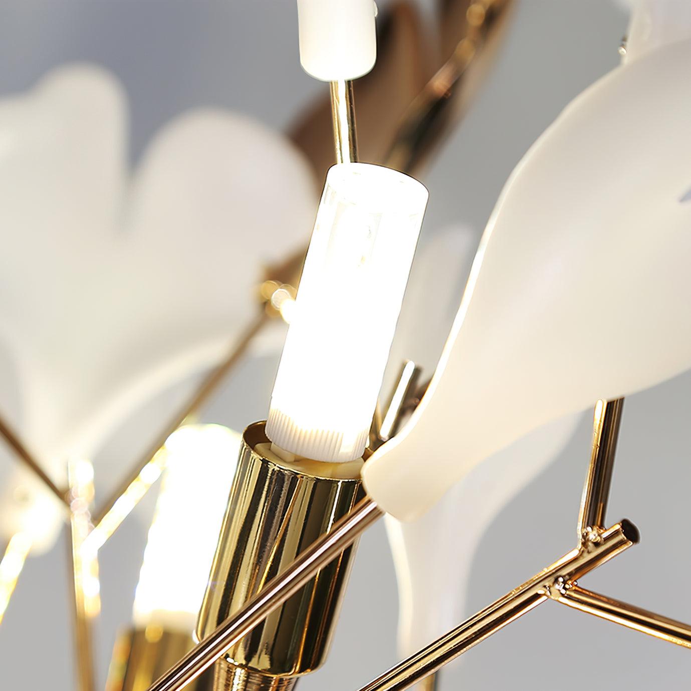 Anoren Luxury Floral Floor Lamp-Neutral Decor
