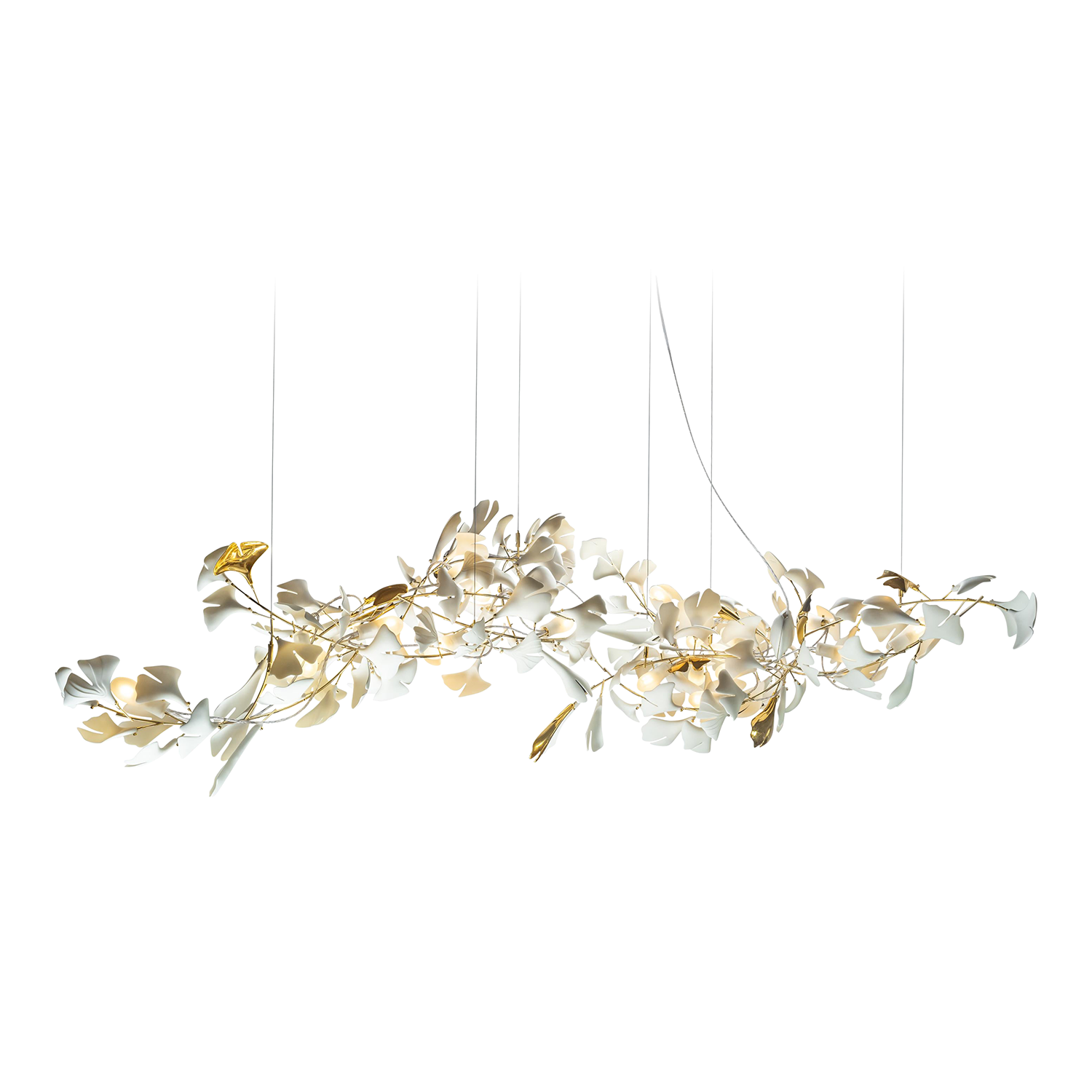 Lustra Chandelier Gingko A Porcelain LED Modern-Neutral Decor