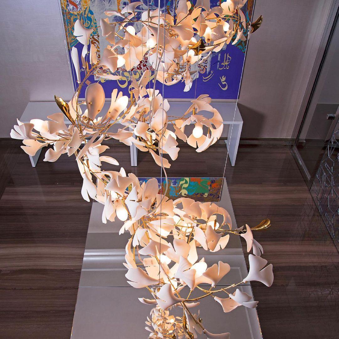 Tarenis Ceramics Artistic Chandelier-Neutral Decor