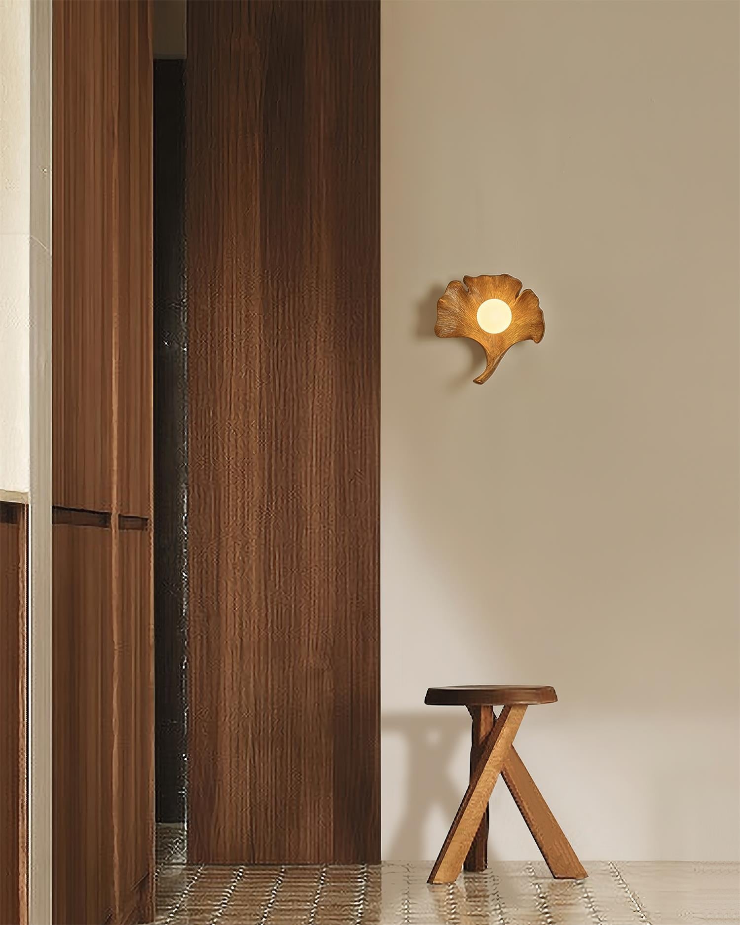 Olivia  Ginkgo Leaf  Shape Wall Lamp