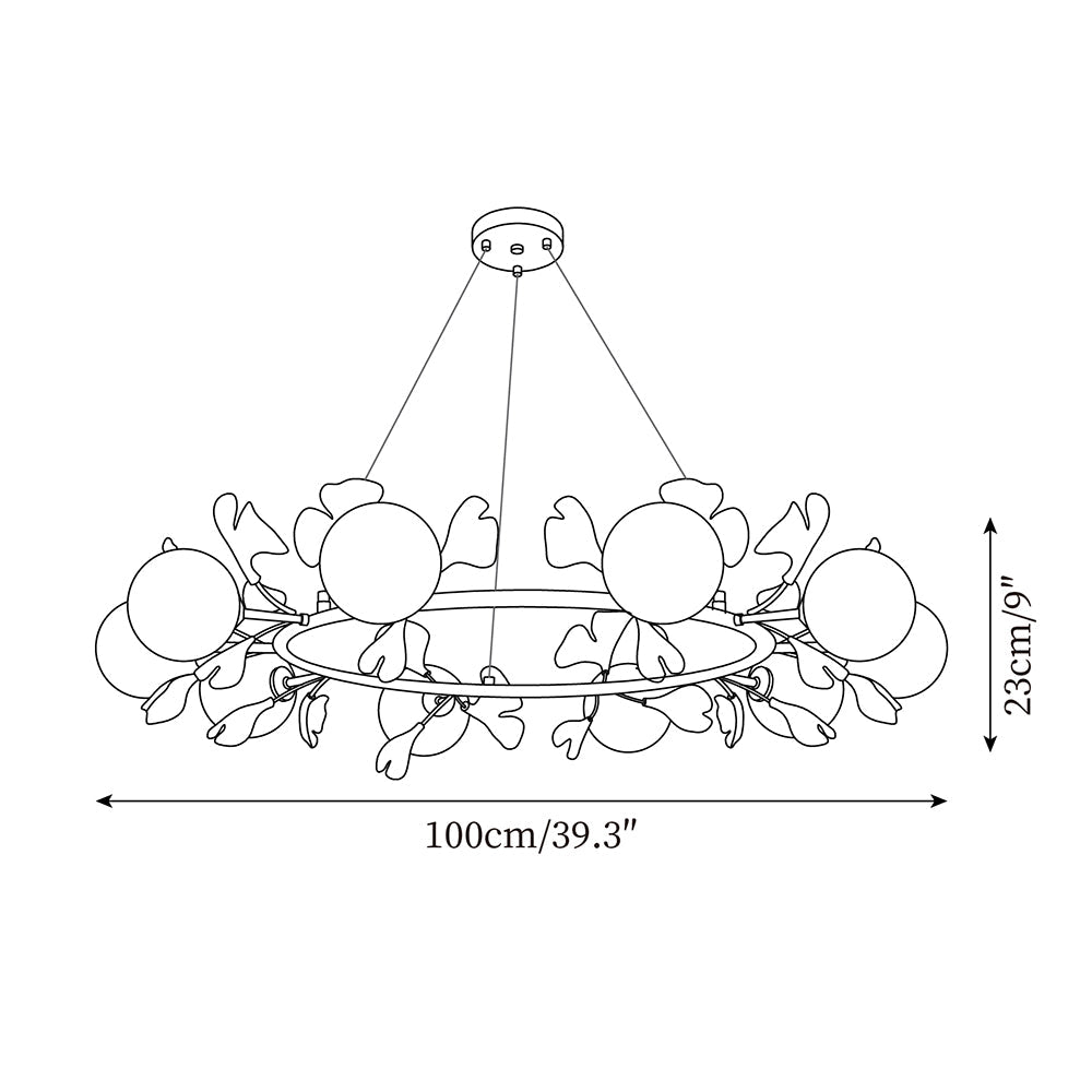 Fidova 8-Light Globe Chandelier