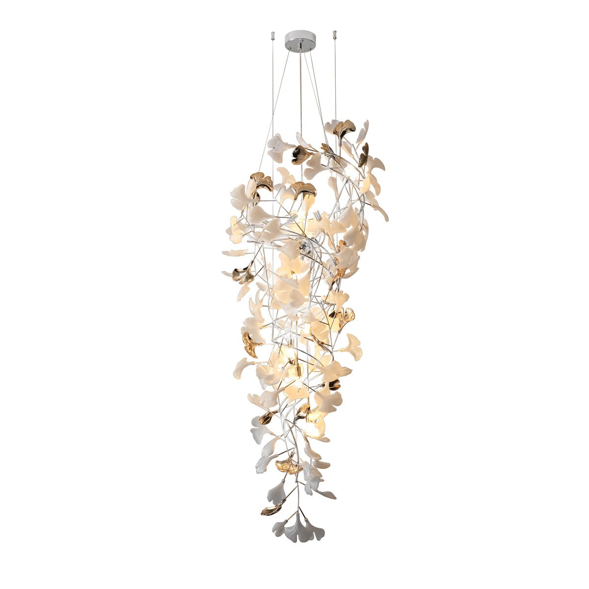 Claire Luxury Gingko Chandelier-Neutral Decor