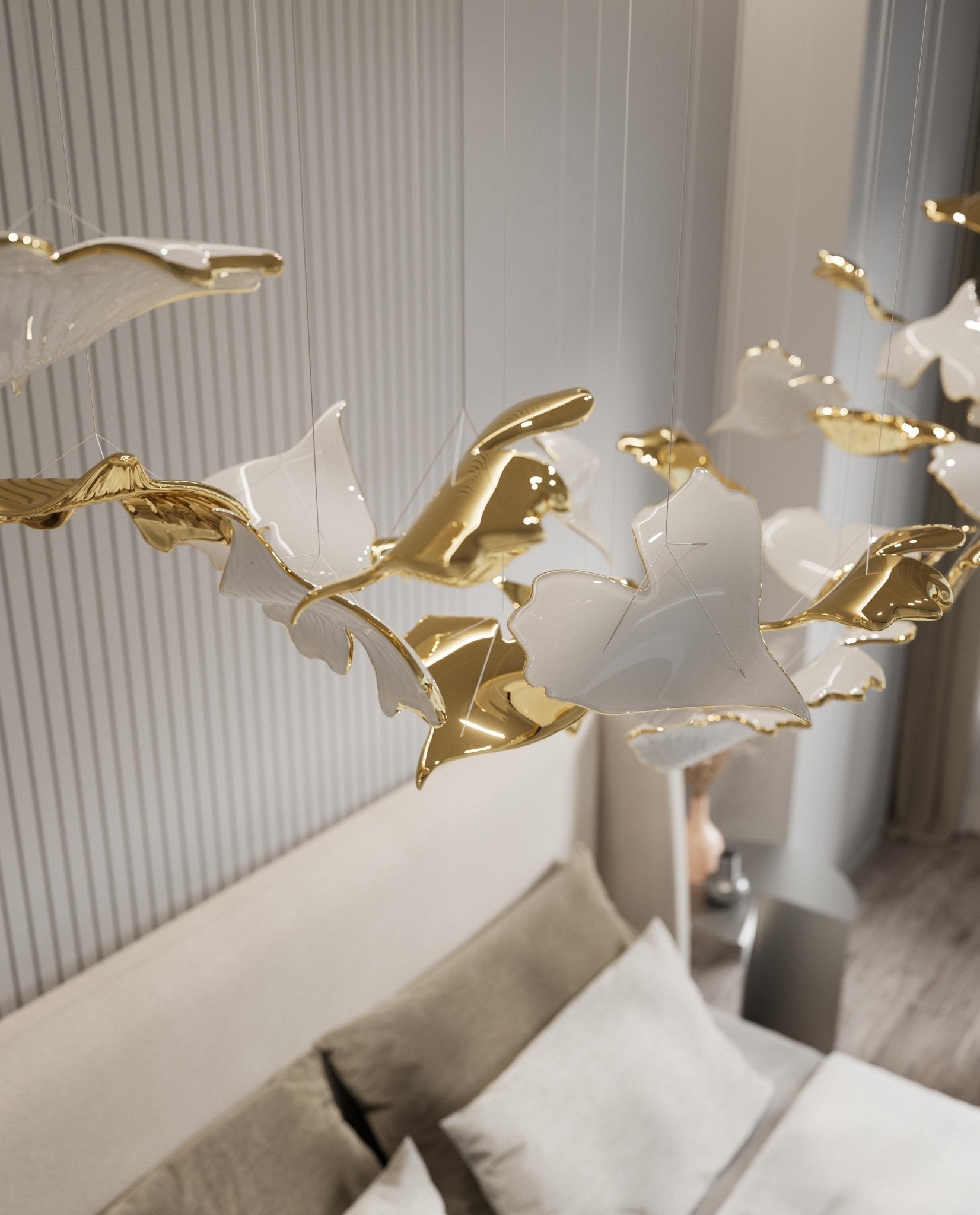 Ucareth Leaf Pendant Light-Neutral Decor