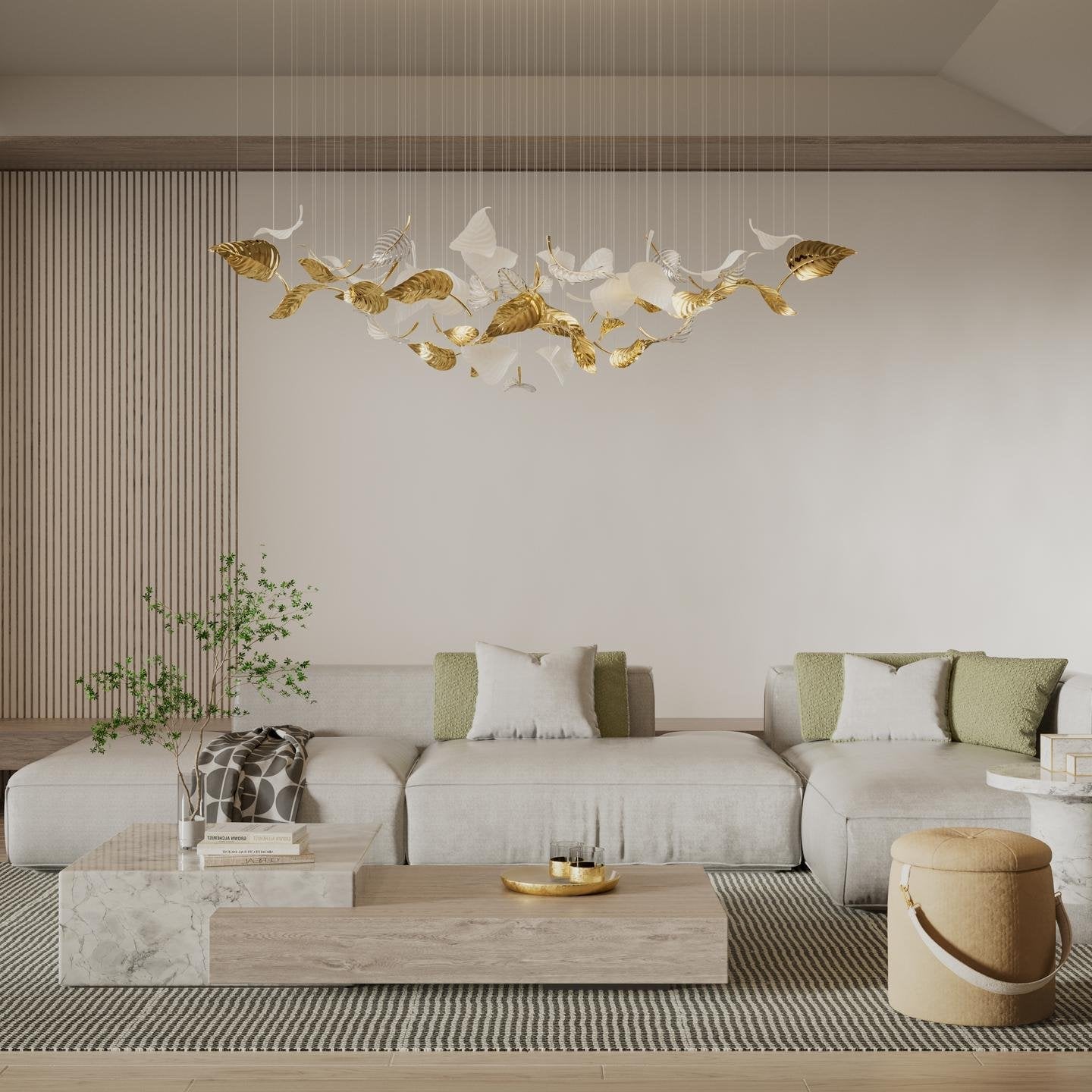 Ornorel Luxurious Glass Pendant Light-Neutral Decor