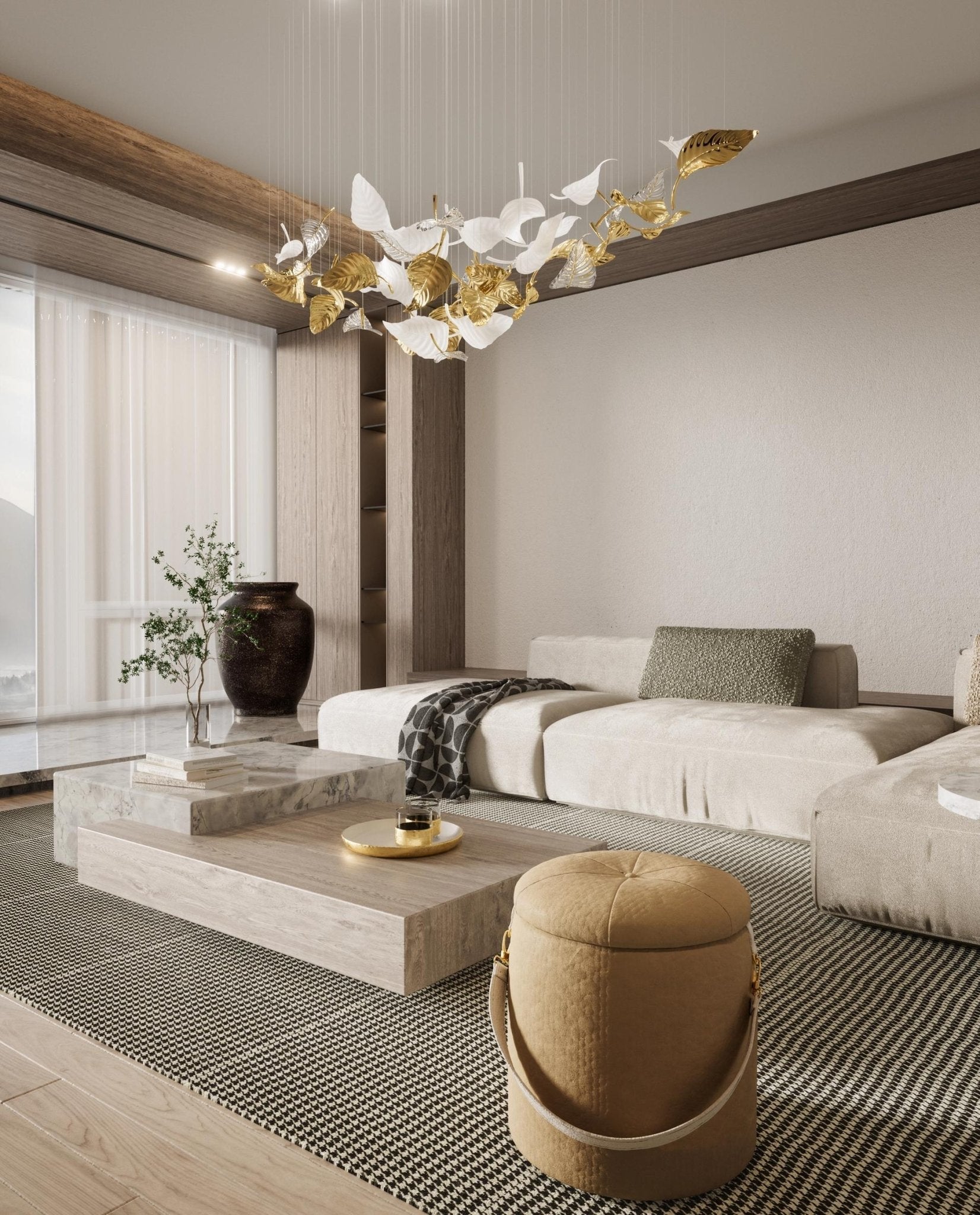 Ornorel Luxurious Glass Pendant Light-Neutral Decor