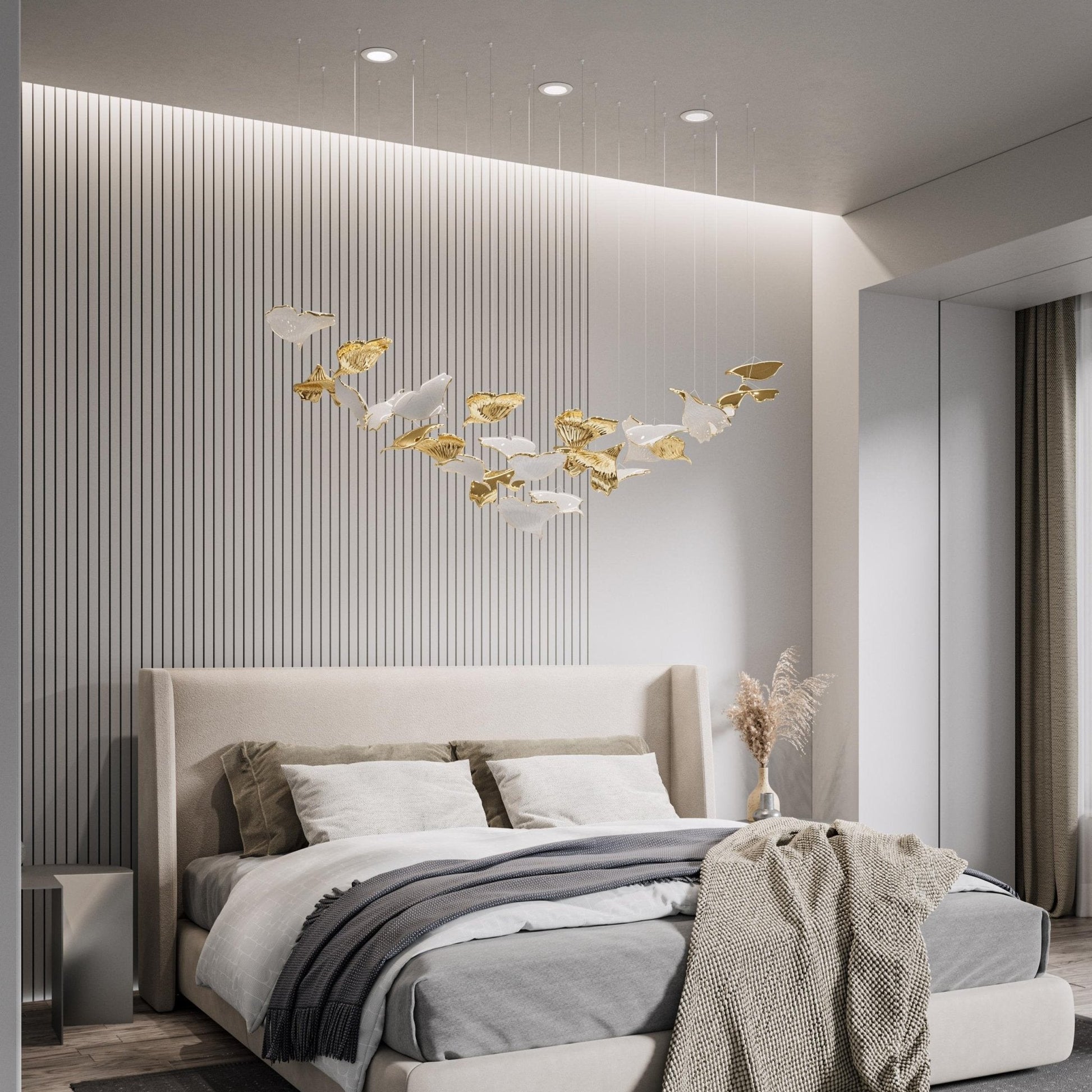 Ucareth Leaf Pendant Light-Neutral Decor