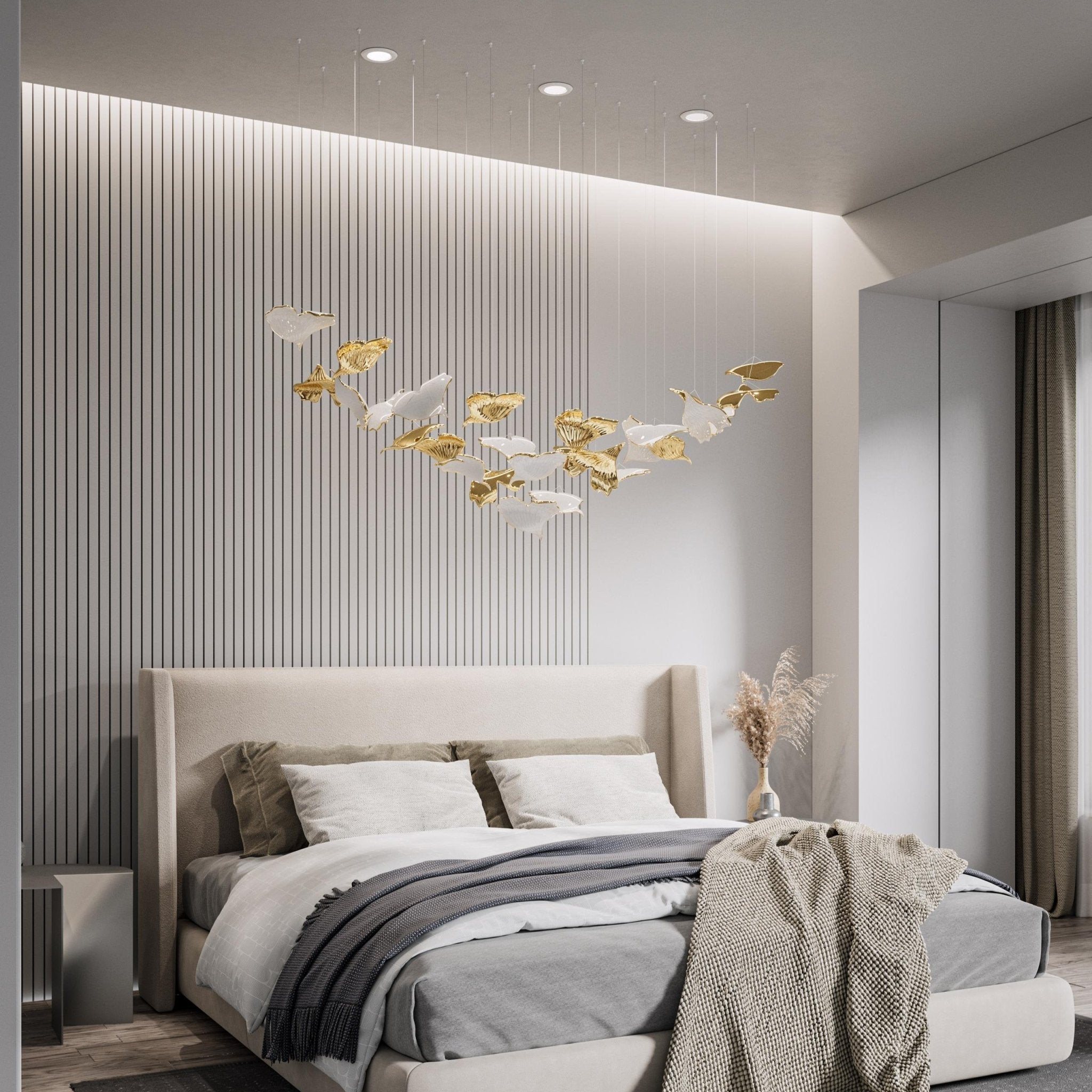 Ucareth Leaf Pendant Light-Neutral Decor