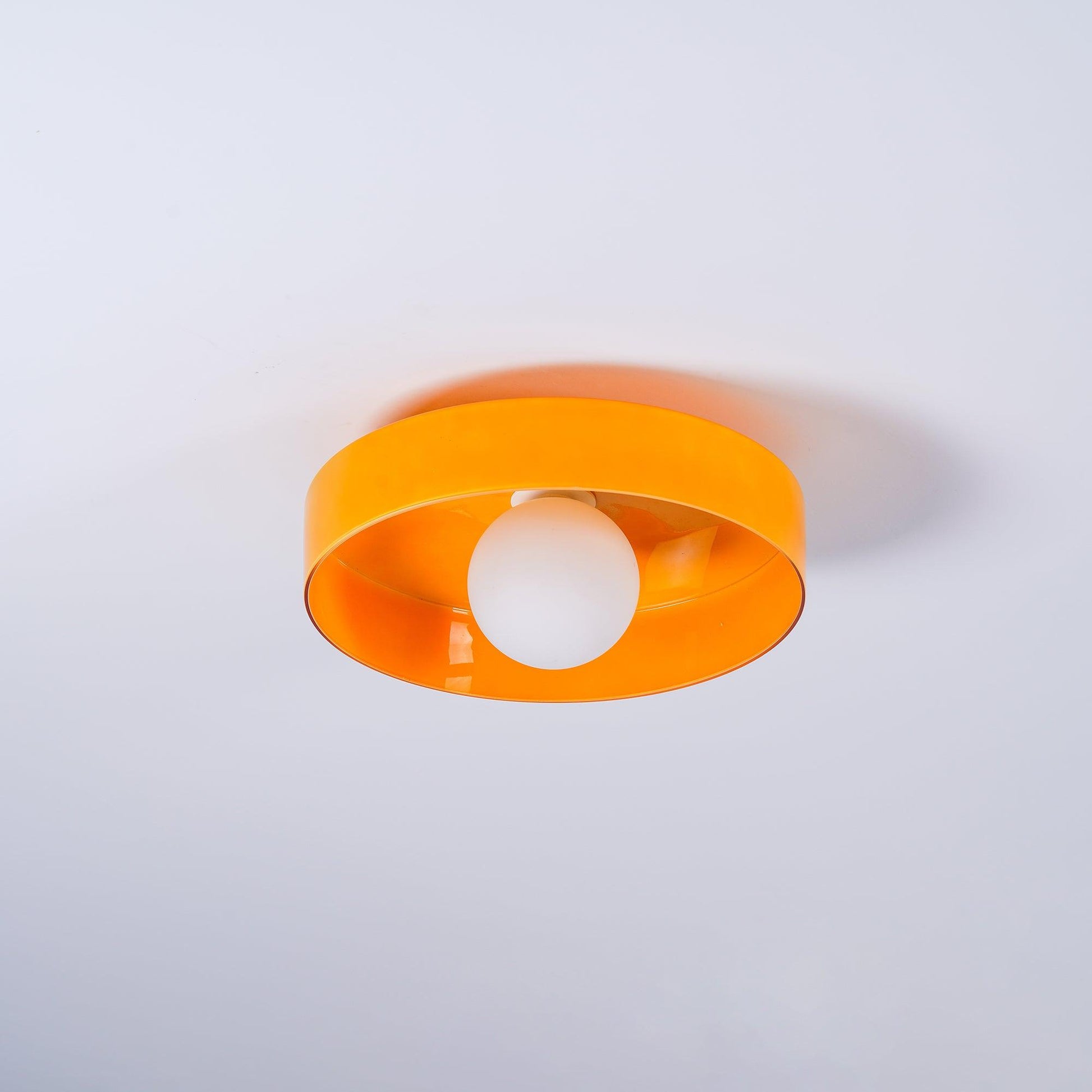 Diroxen Ceiling Lamp Orange Ring Playful Sculptural-Neutral Decor