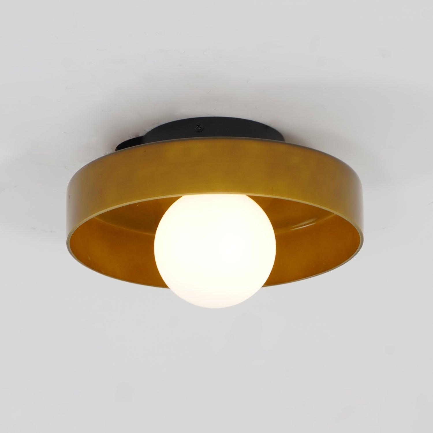 Diroxen Ceiling Lamp Orange Ring Playful Sculptural-Neutral Decor