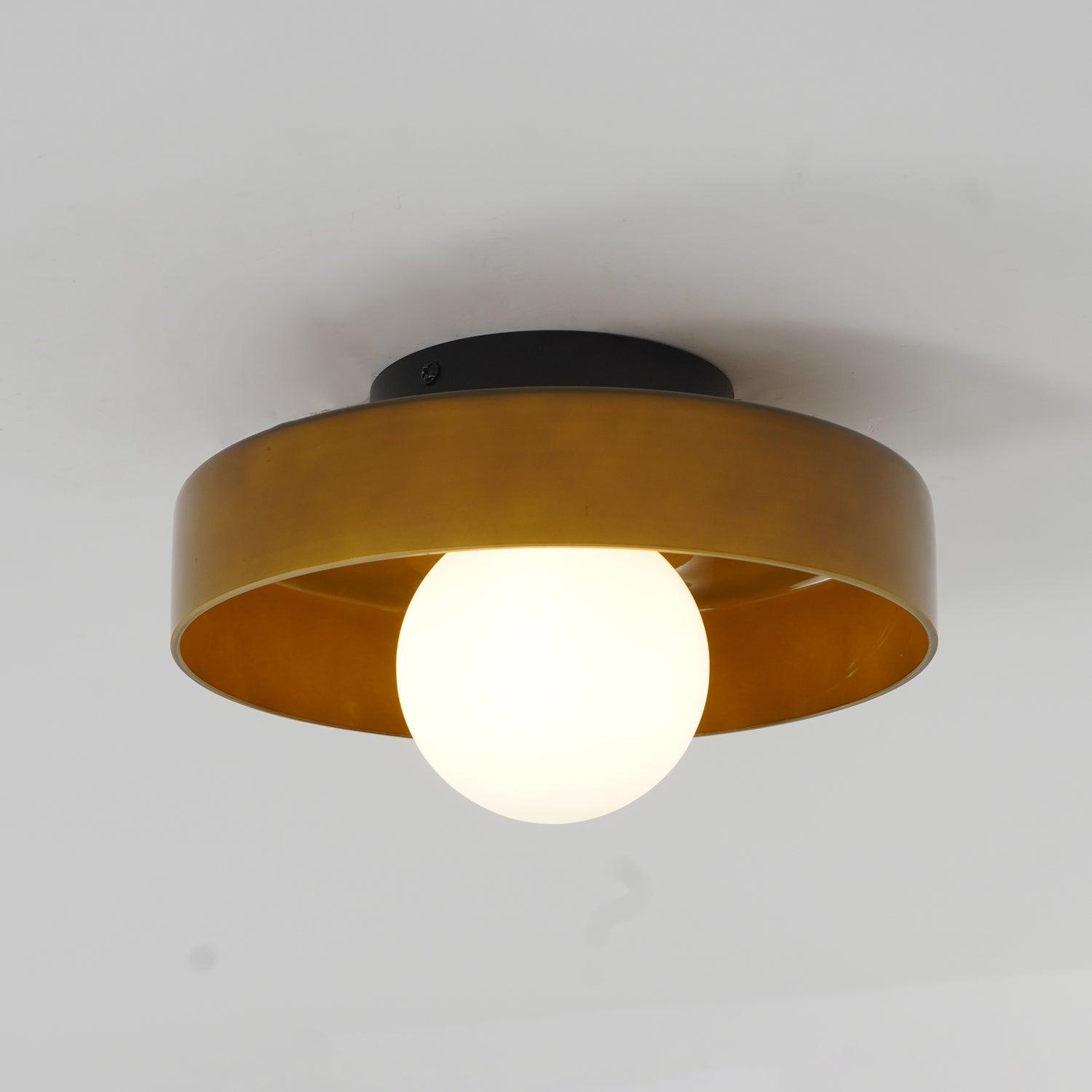 Diroxen Ceiling Lamp Orange Ring Playful Sculptural-Neutral Decor