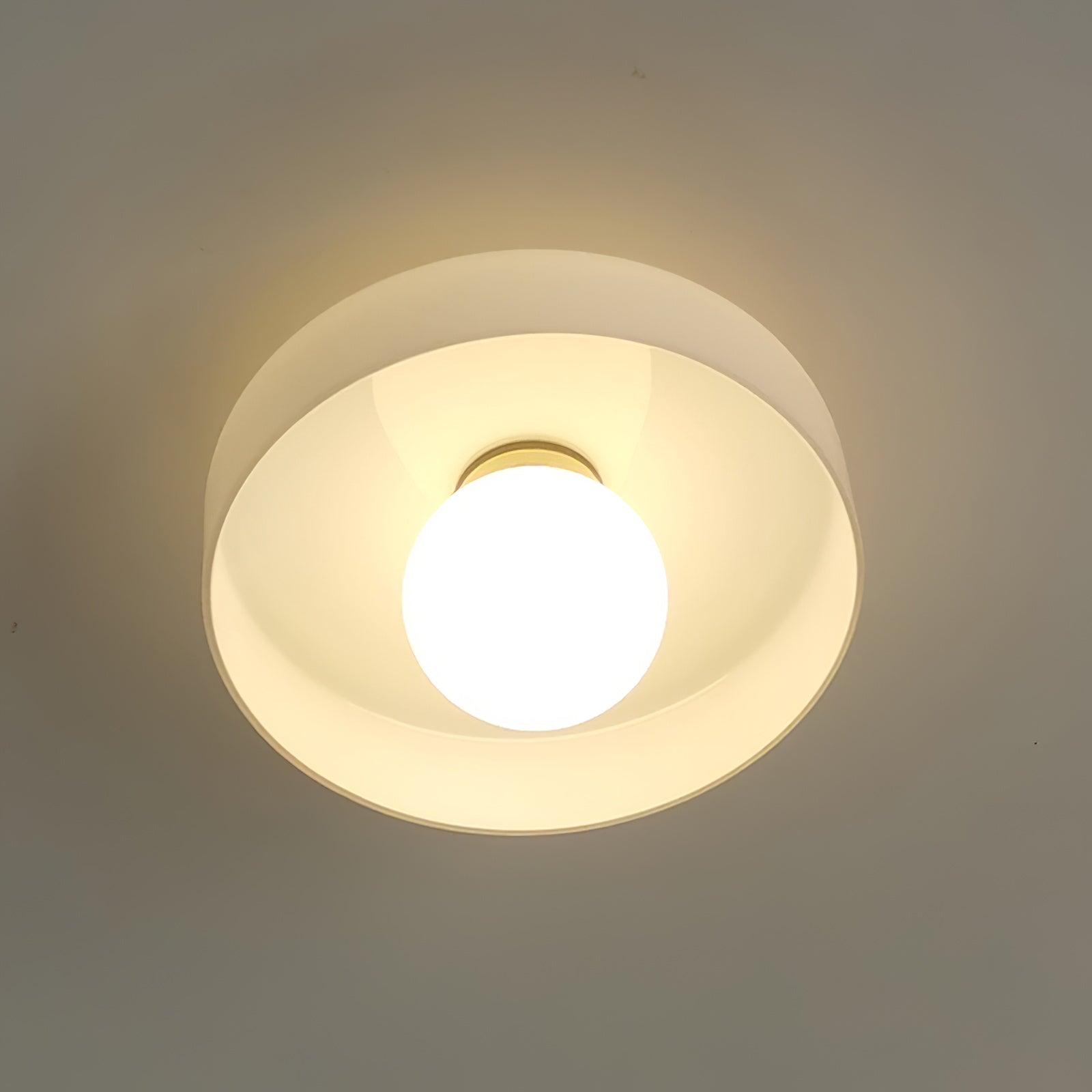 Diroxen Ceiling Lamp Orange Ring Playful Sculptural-Neutral Decor