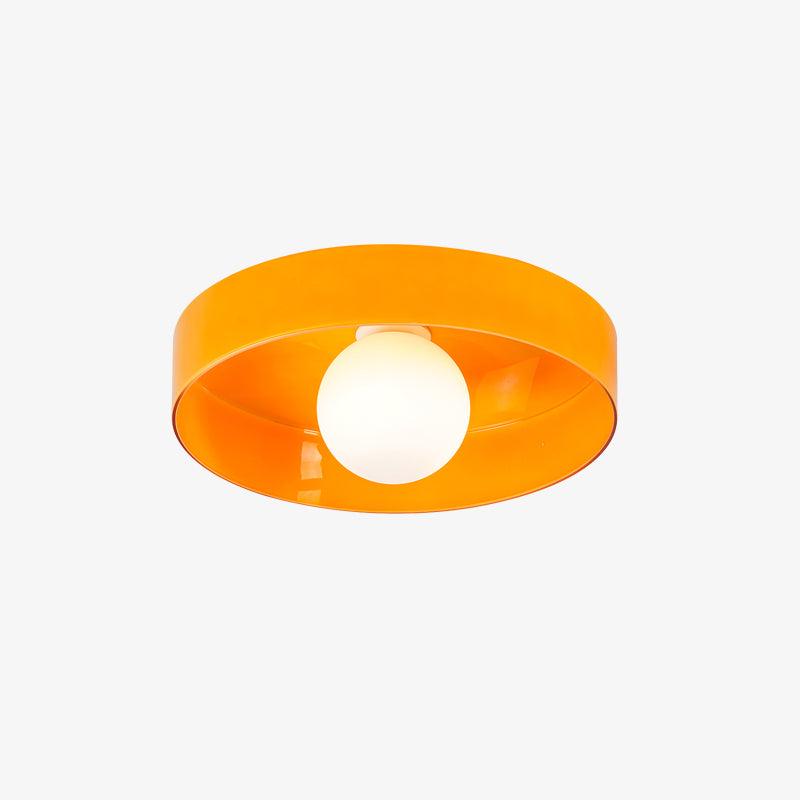 Diroxen Ceiling Lamp Orange Ring Playful Sculptural-Neutral Decor