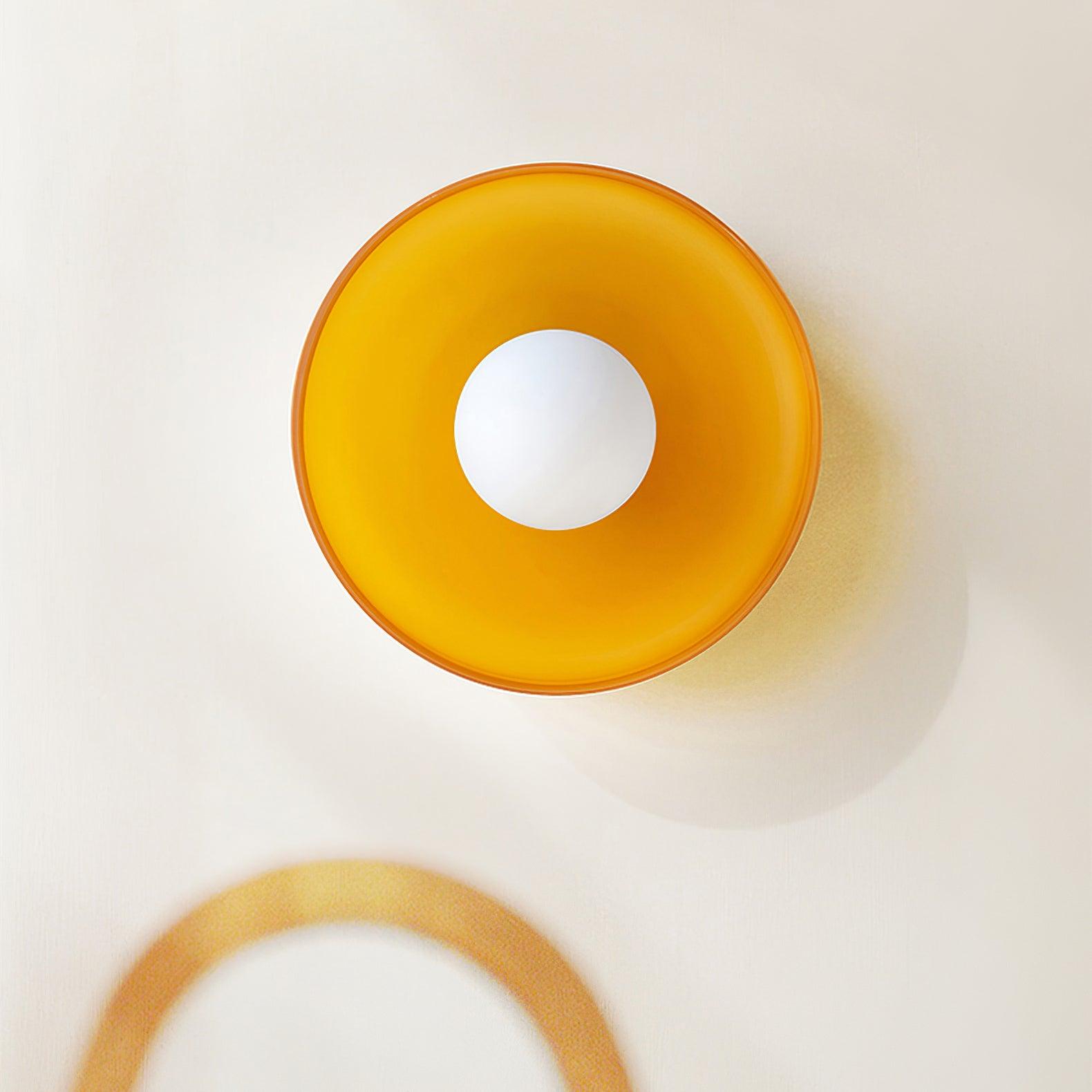 Diroxen Ceiling Lamp Orange Ring Playful Sculptural-Neutral Decor