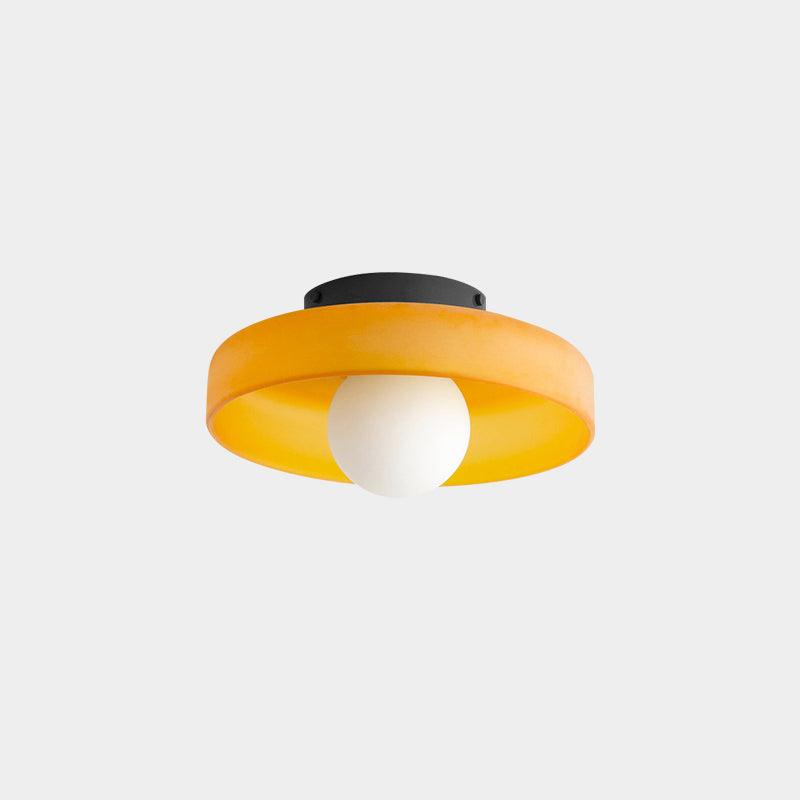 Diroxen Ceiling Lamp Orange Ring Playful Sculptural-Neutral Decor