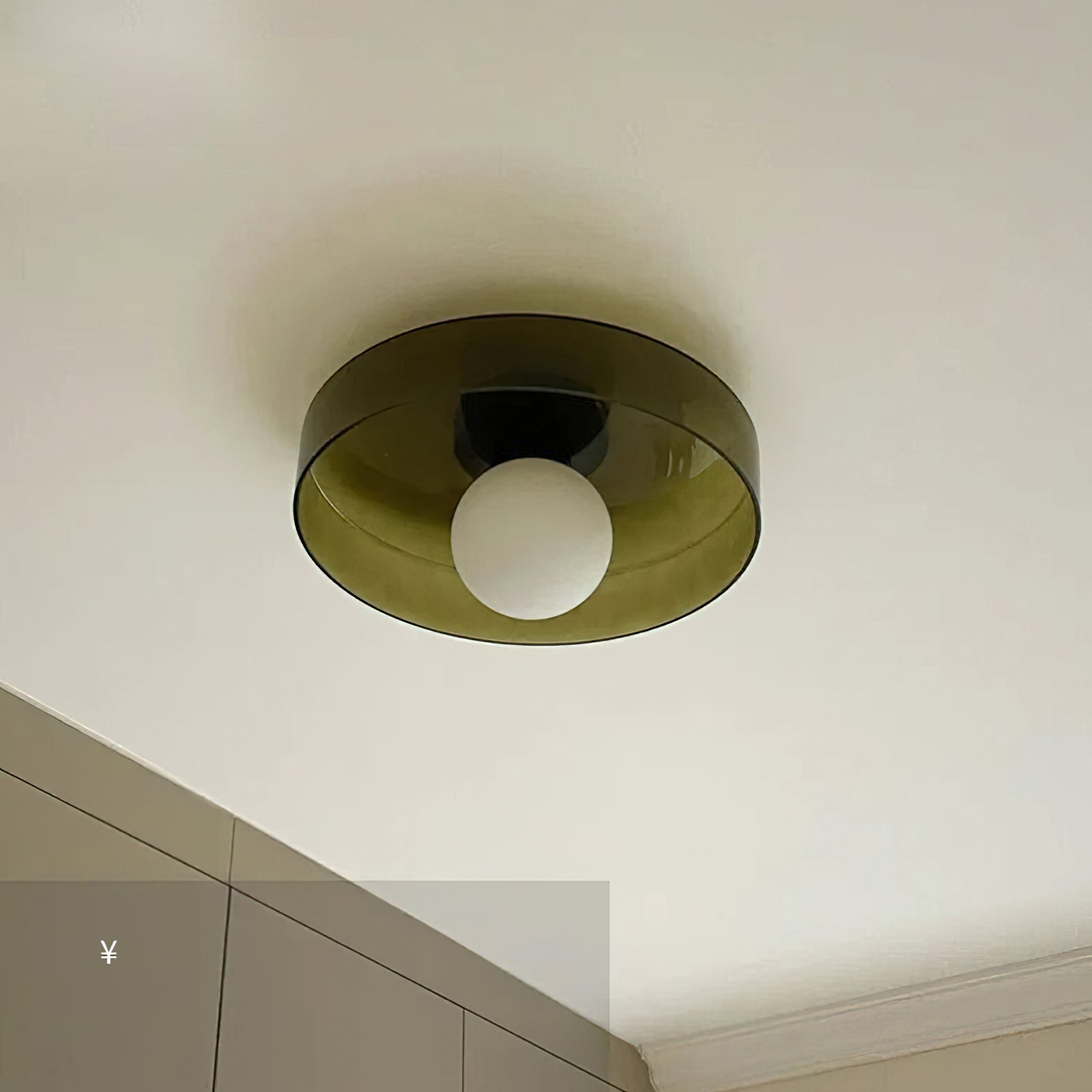 Diroxen Ceiling Lamp Orange Ring Playful Sculptural-Neutral Decor