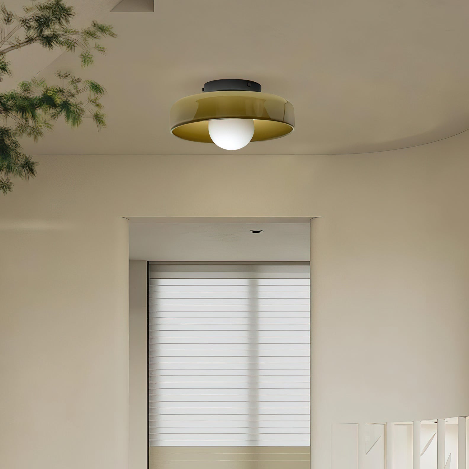 Diroxen Ceiling Lamp Orange Ring Playful Sculptural-Neutral Decor