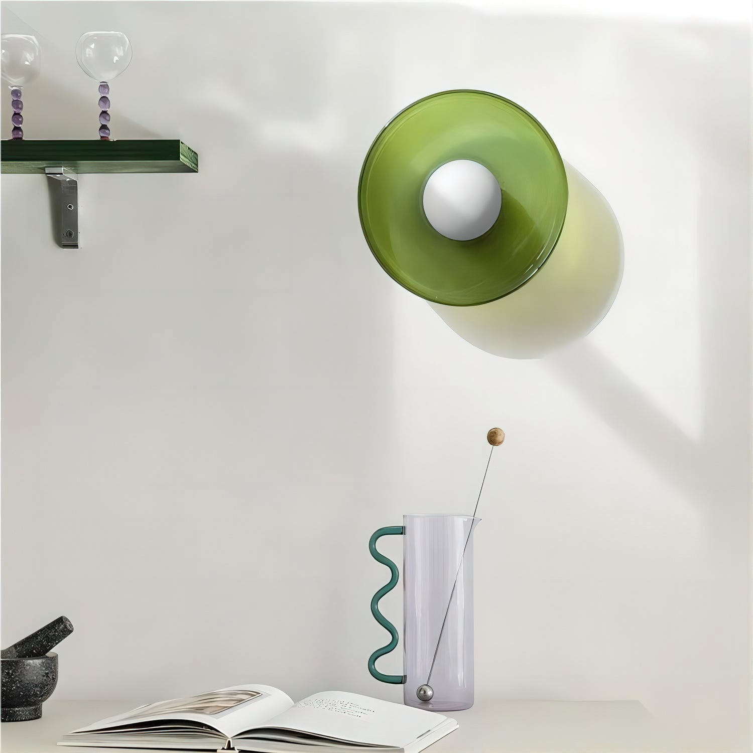 Diroxen Ceiling Lamp Orange Ring Playful Sculptural-Neutral Decor