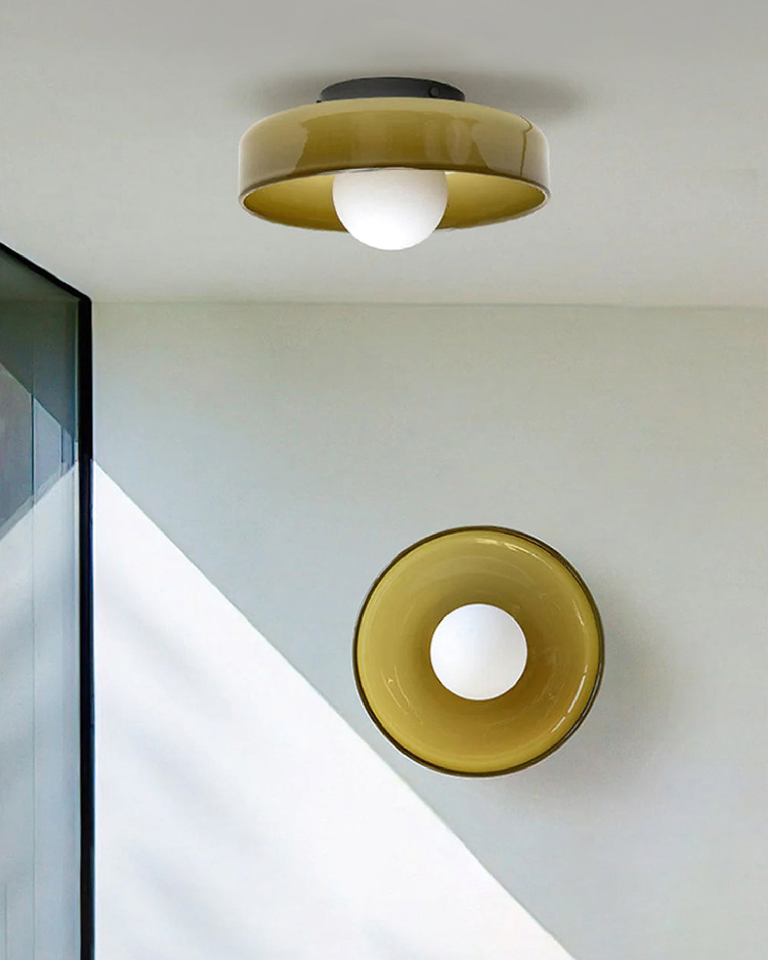 Diroxen Ceiling Lamp Orange Ring Playful Sculptural-Neutral Decor
