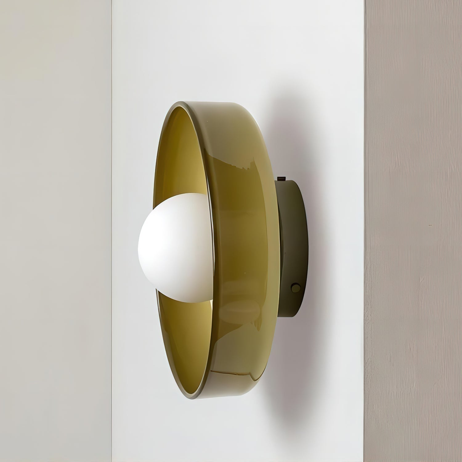 Diroxen Ceiling Lamp Orange Ring Playful Sculptural-Neutral Decor