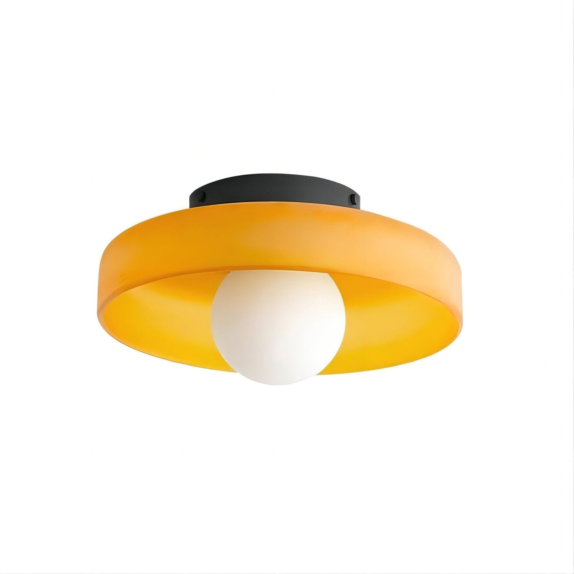 Diroxen Ceiling Lamp Orange Ring Playful Sculptural-Neutral Decor