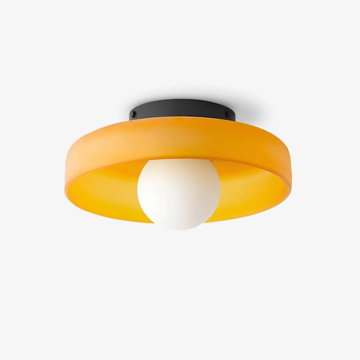 Diroxen Ceiling Lamp Orange Ring Playful Sculptural-Neutral Decor
