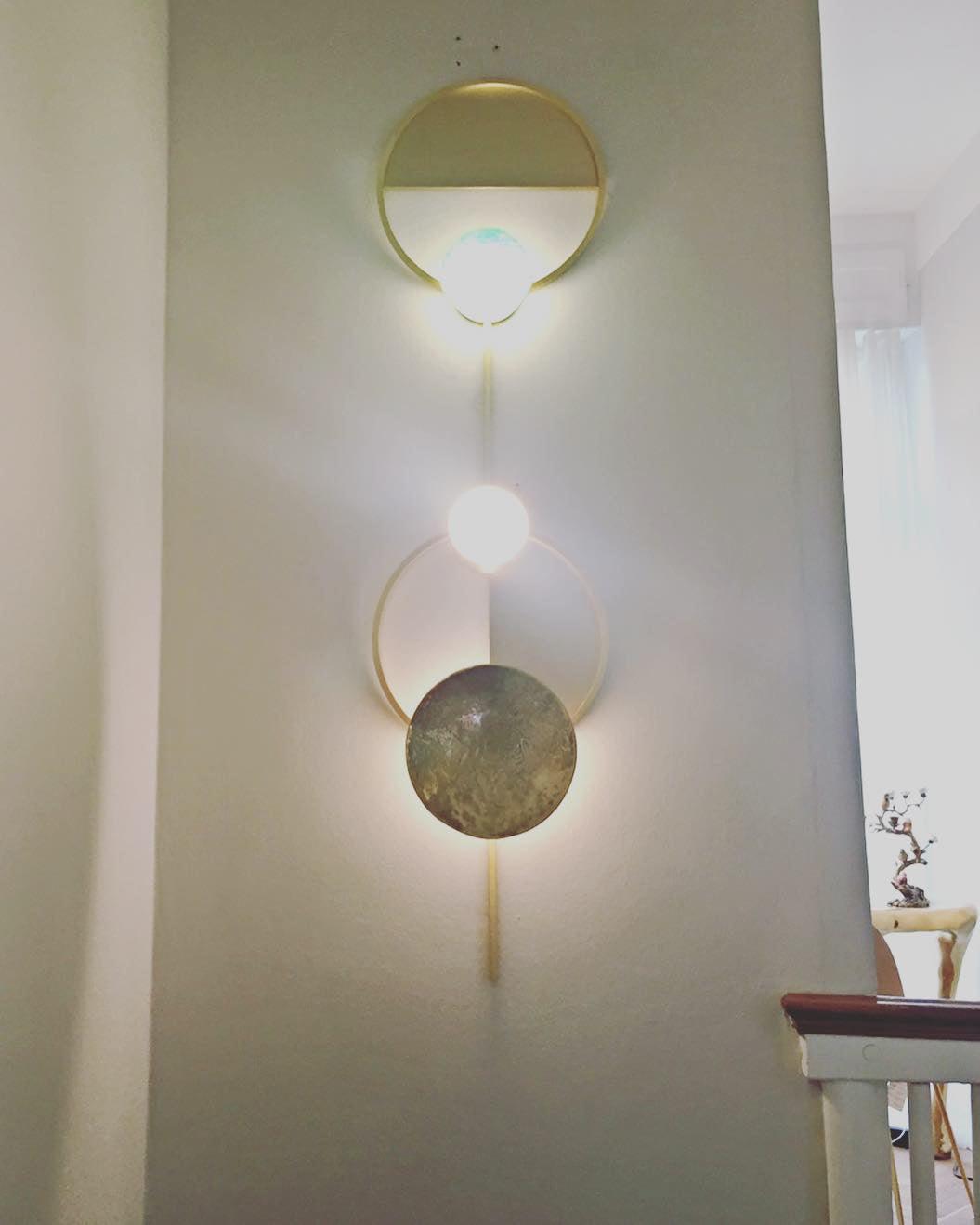 Elynis Brass & Glass Modern Wall Lamp-Neutral Decor